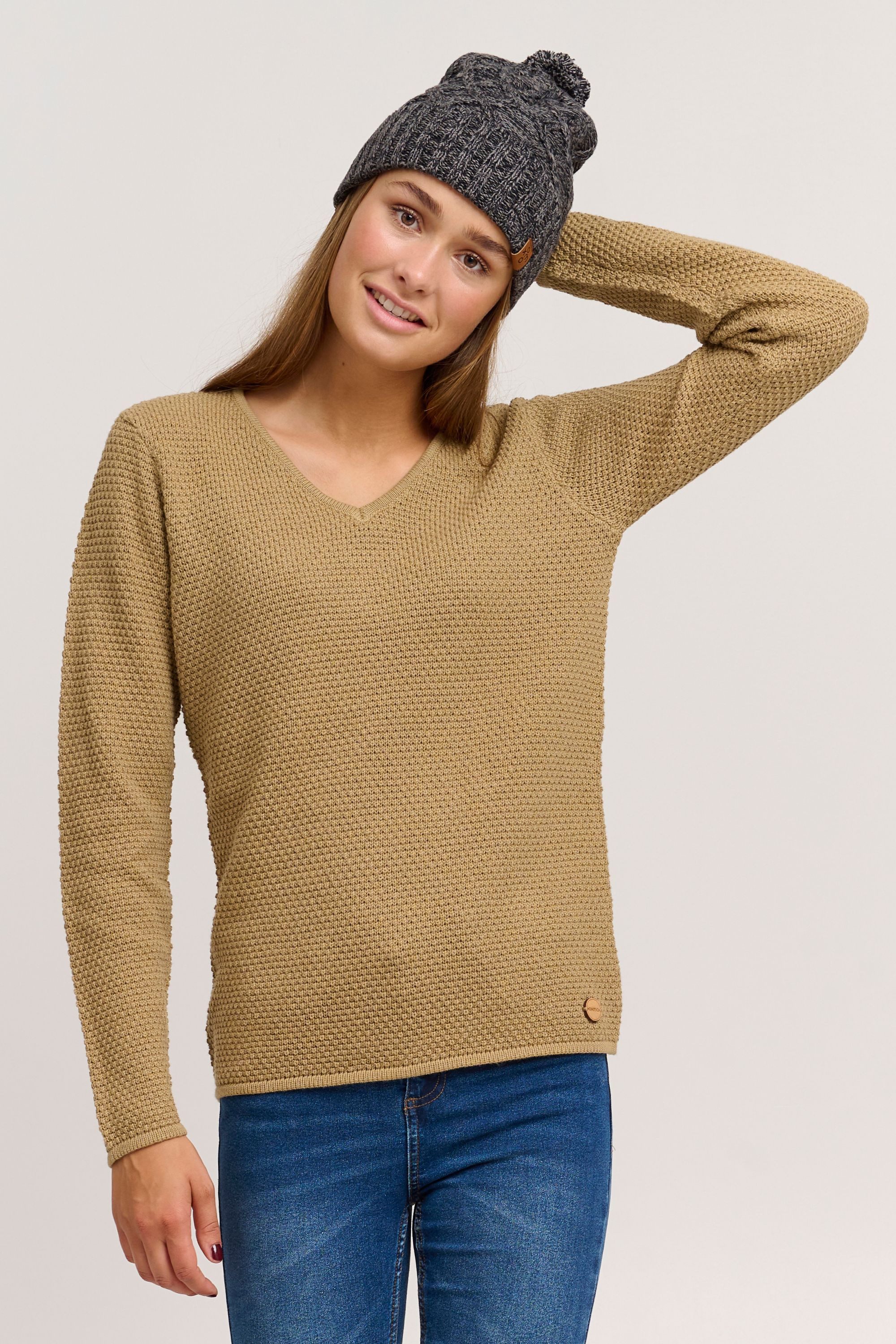 OXMO Strickmütze OXPom Pudelmütze aus 100% Baumwolle günstig online kaufen