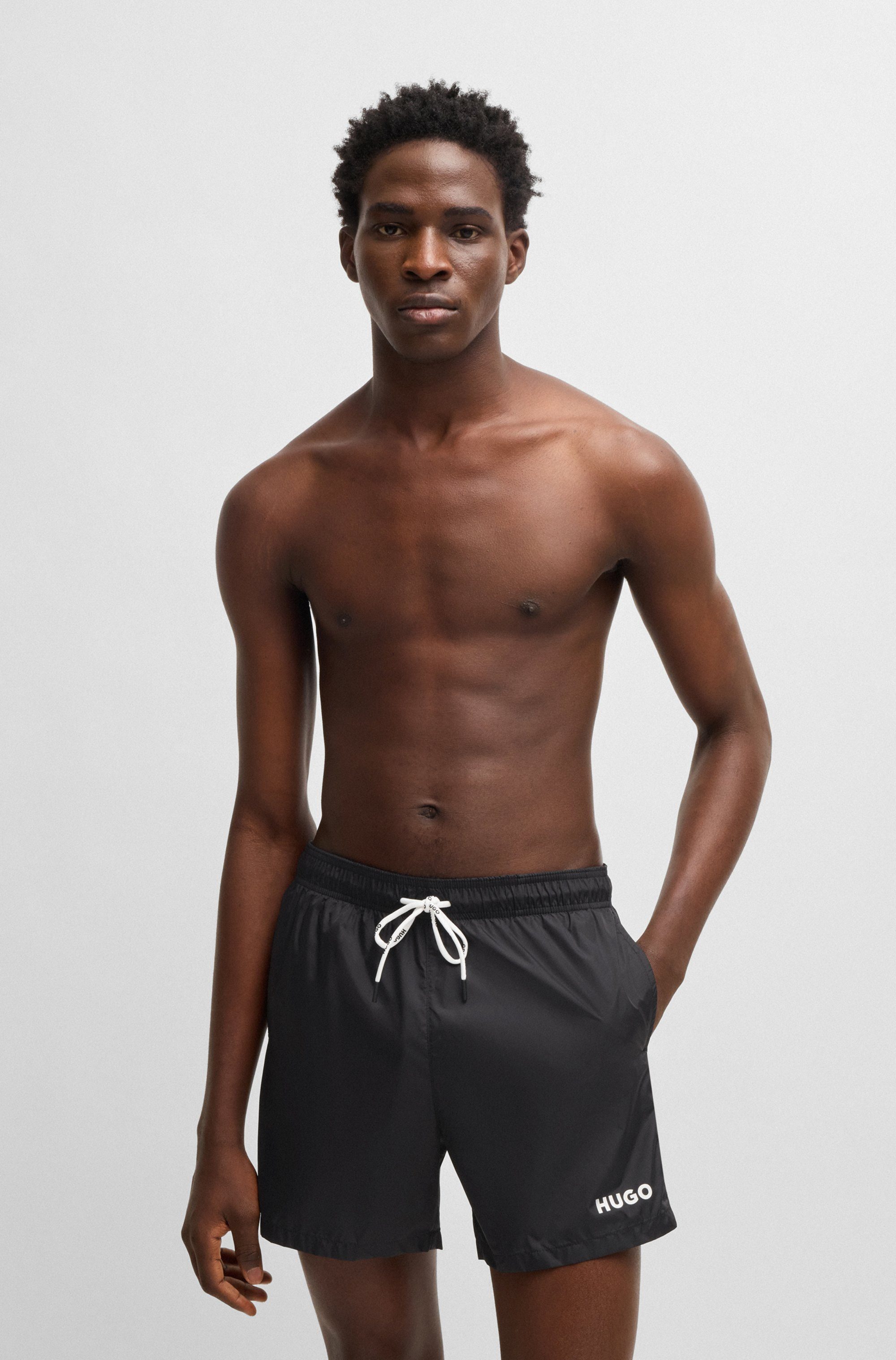 HUGO Badehose Haiti mit Markenschriftzug auf günstig online kaufen