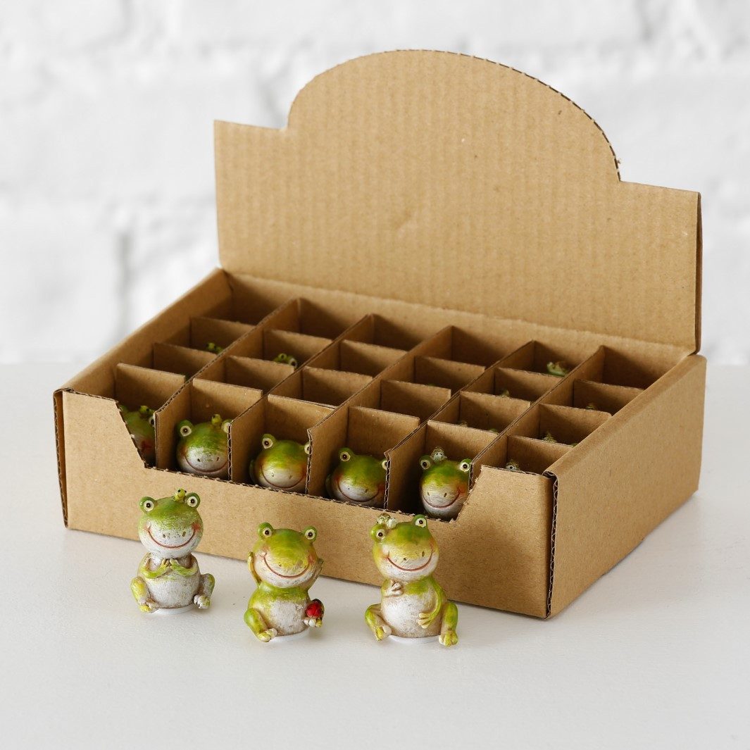 BOLTZE GRUPPE GmbH Dekofigur Dekofigur Haakon Frosch Kunstharz H 3 cm 3er S günstig online kaufen