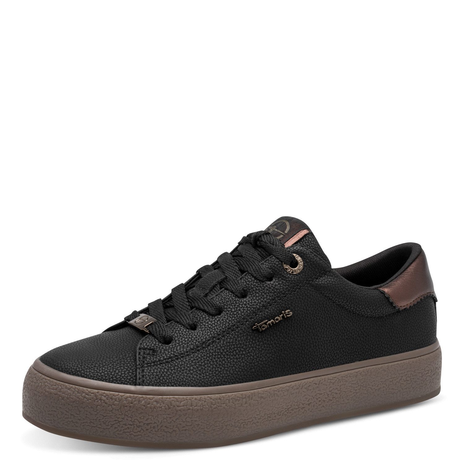 Tamaris Plateausneaker Freizeitschuh, Halbschuh, Schnürer mit Kontrastbesatz