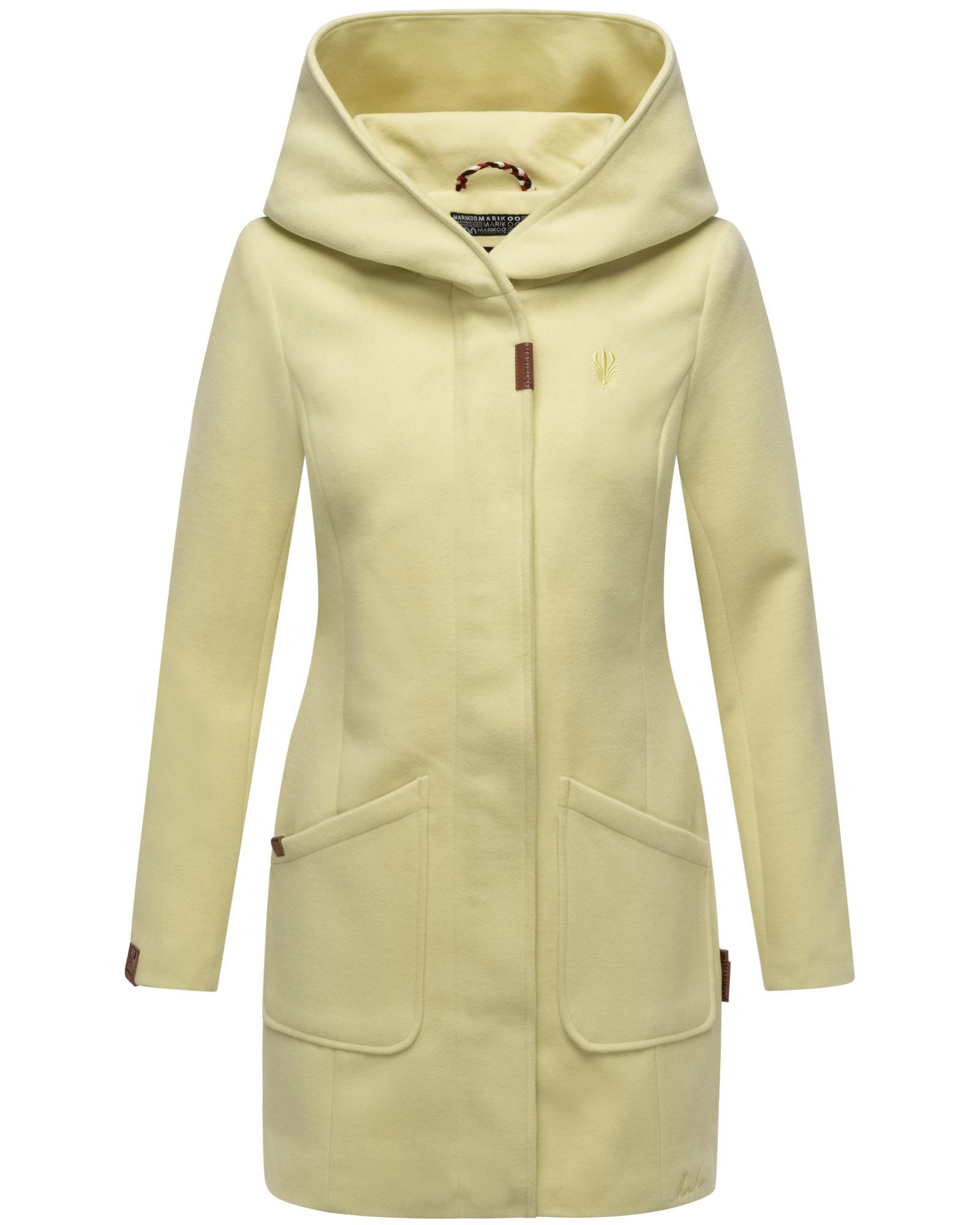 Marikoo Wintermantel Maikoo hochwertiger Mantel in Wollmantel-Optik mit großer Kapuze