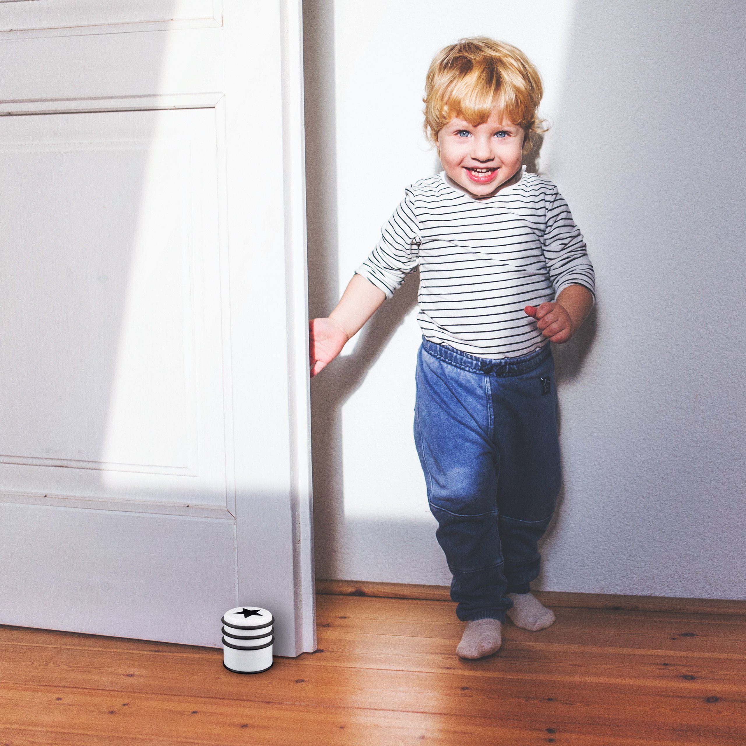 relaxdays Türstopper mit St, Weiß günstig online kaufen