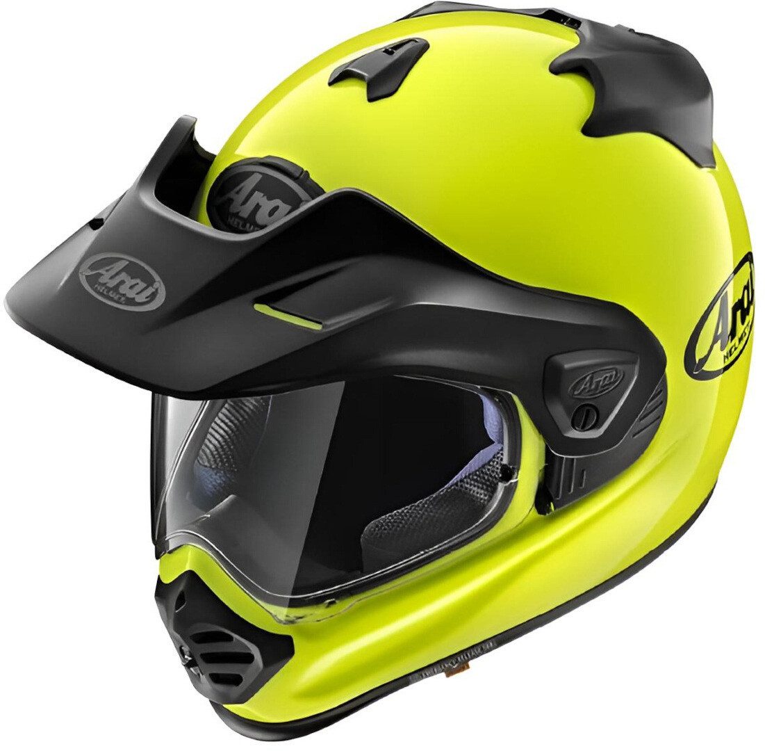 Arai Motocrosshelm Tour-X5 Trail Neon Enduro Helm, Pinlock, Herausnehmbares Innenfutter, Spoiler
