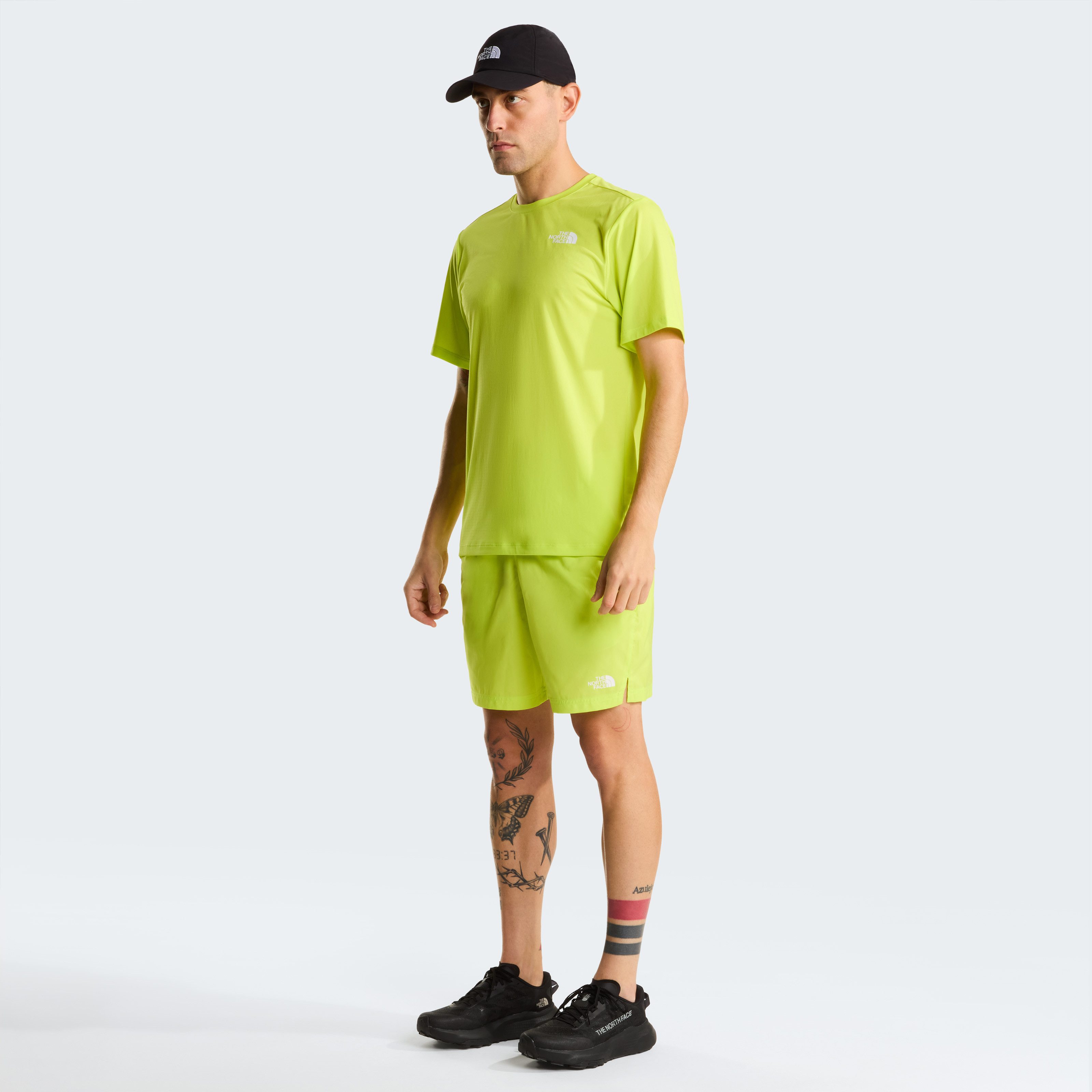 The North Face Funktionsshirt M 24/7 S/S TEE REG atmungsaktiv, schnell trocknend, mit Logodruck, aus Polyester, Kurzarm
