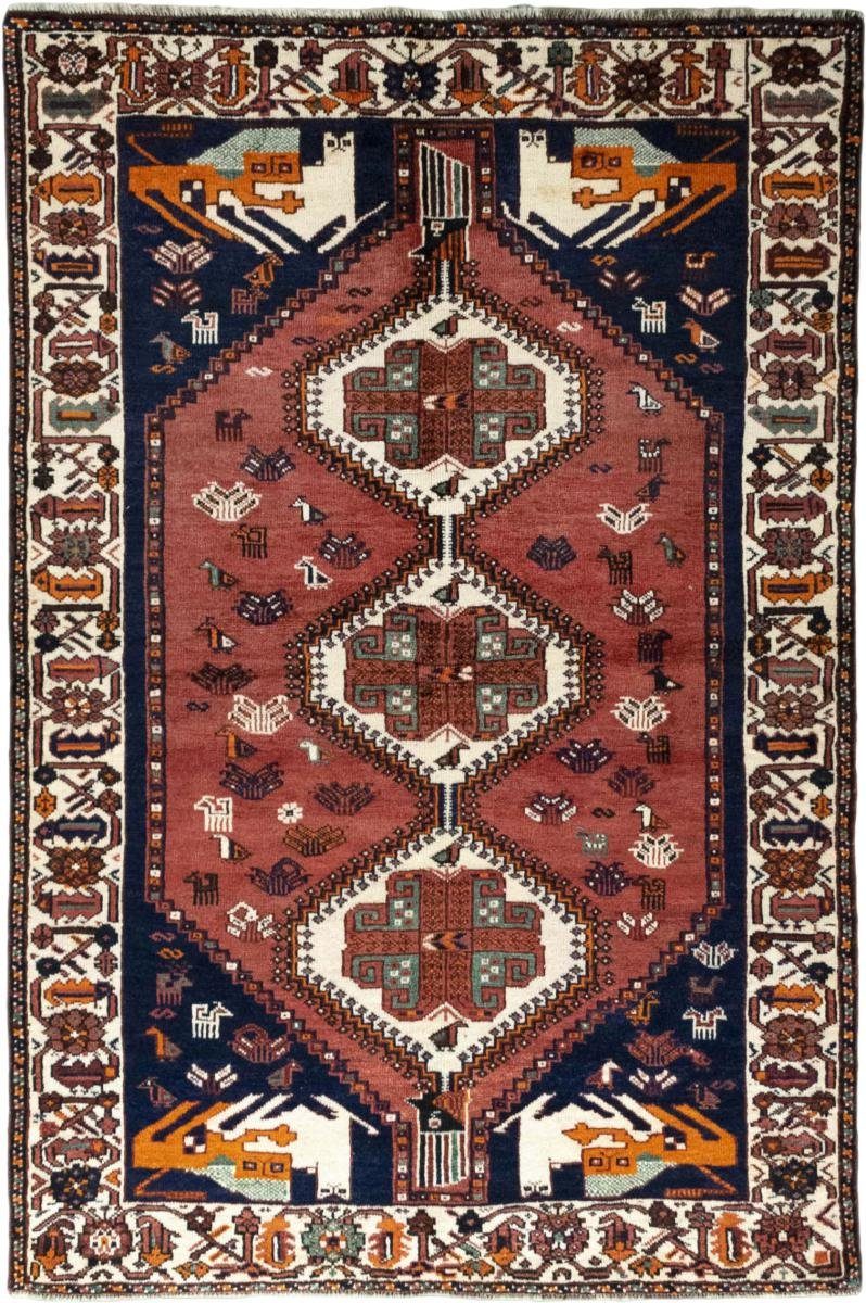 Orientteppich Shiraz 160x241 Handgeknüpfter Orientteppich / Perserteppich, Nain Trading, rechteckig, Höhe: 10 mm