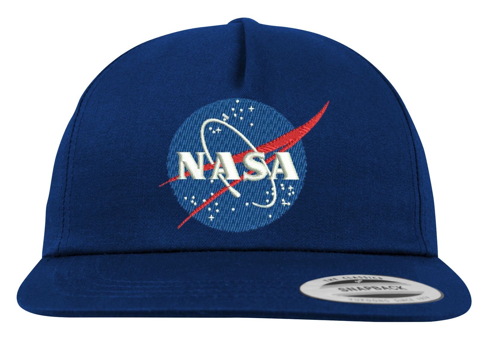 Youth Designz Baseball Cap Nasa Unisex Snapback Cap mit modischer Logo Stickerei Navyblau