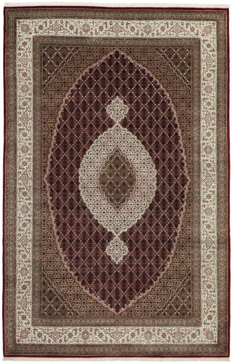 Orientteppich, rechteckig, 12 Indo Nain Täbriz Orientteppich Royal Trading, 205x296 Höhe: Handgeknüpfter mm