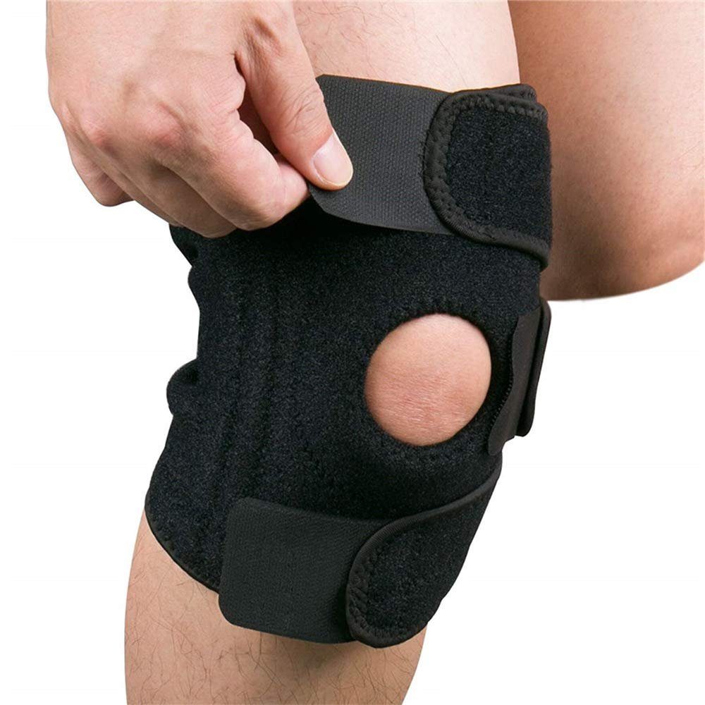 Kniebandage Kniestütze aus Neopren mit drei Klettverschlüssen Knee Relief Schutz 