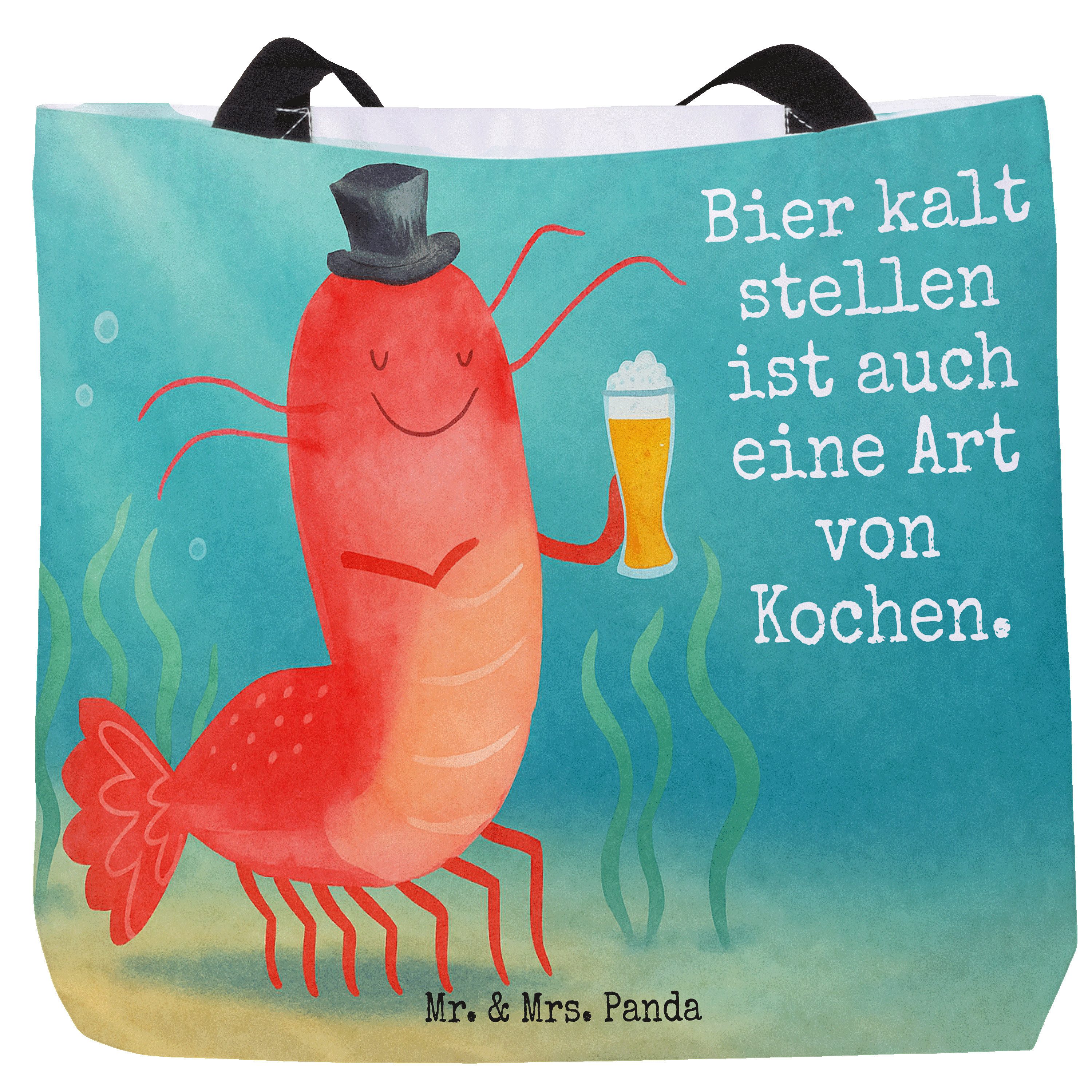 Shopper Hummer Weizen Design, Tote Bag, Weiß, Bag, Garnele, Kneipe, Schultasc