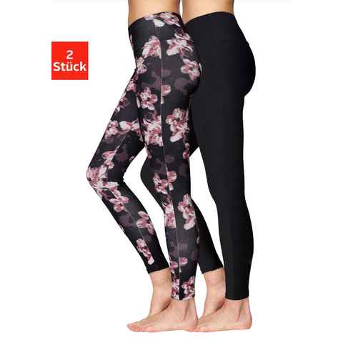 H.I.S Leggings (2er-Pack) in bedruckt und uni