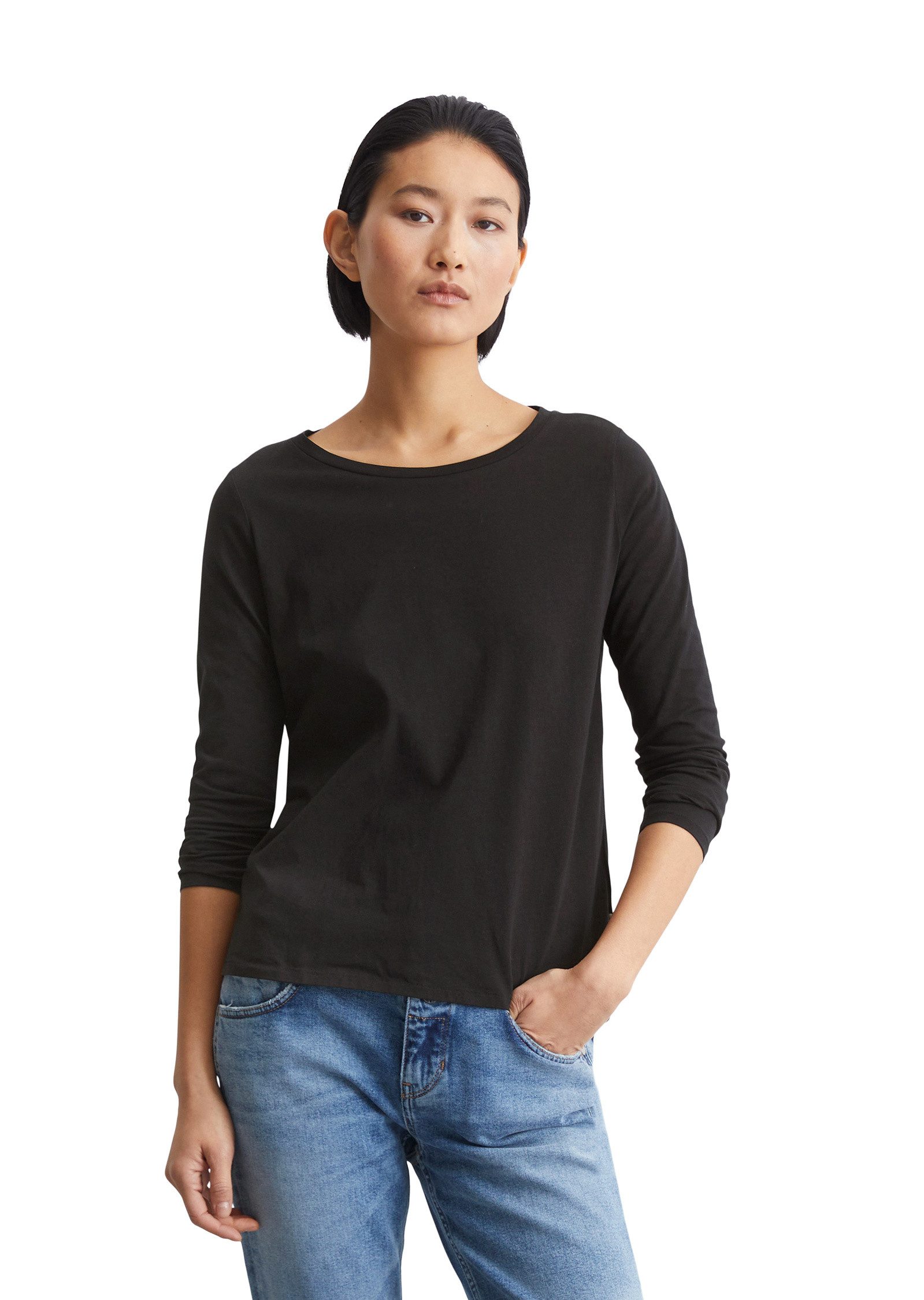 Marc O'Polo Langarmshirt in Organic Cotton-Qualität günstig online kaufen