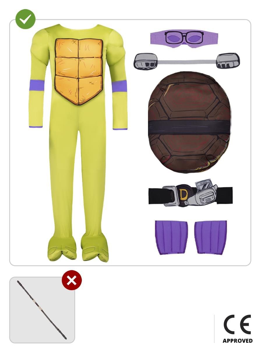 Metamorph Costume Teenage Mutant Ninja Turtles – Donatello Costume: With this costume, you mutate into a fighting turtle!