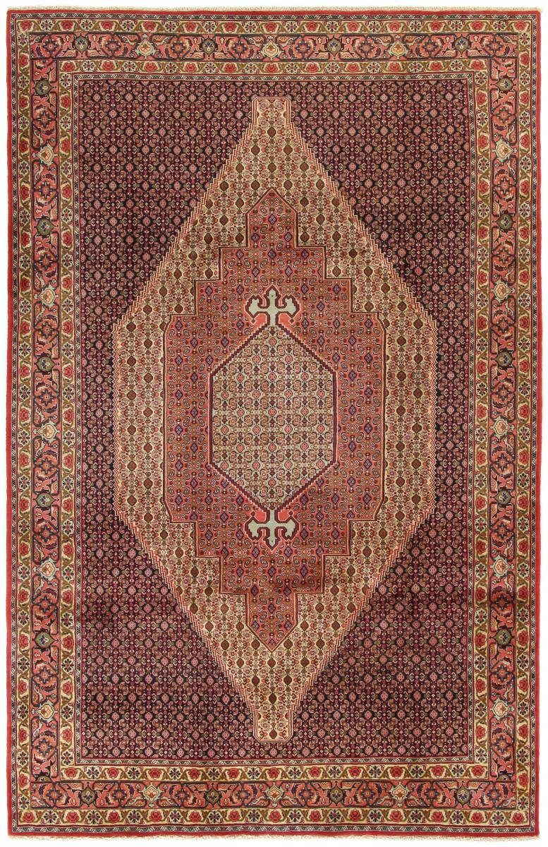 Orientteppich Senneh 199x311 Handgeknüpfter Orientteppich / Perserteppich, Nain Trading, rechteckig, Höhe: 12 mm
