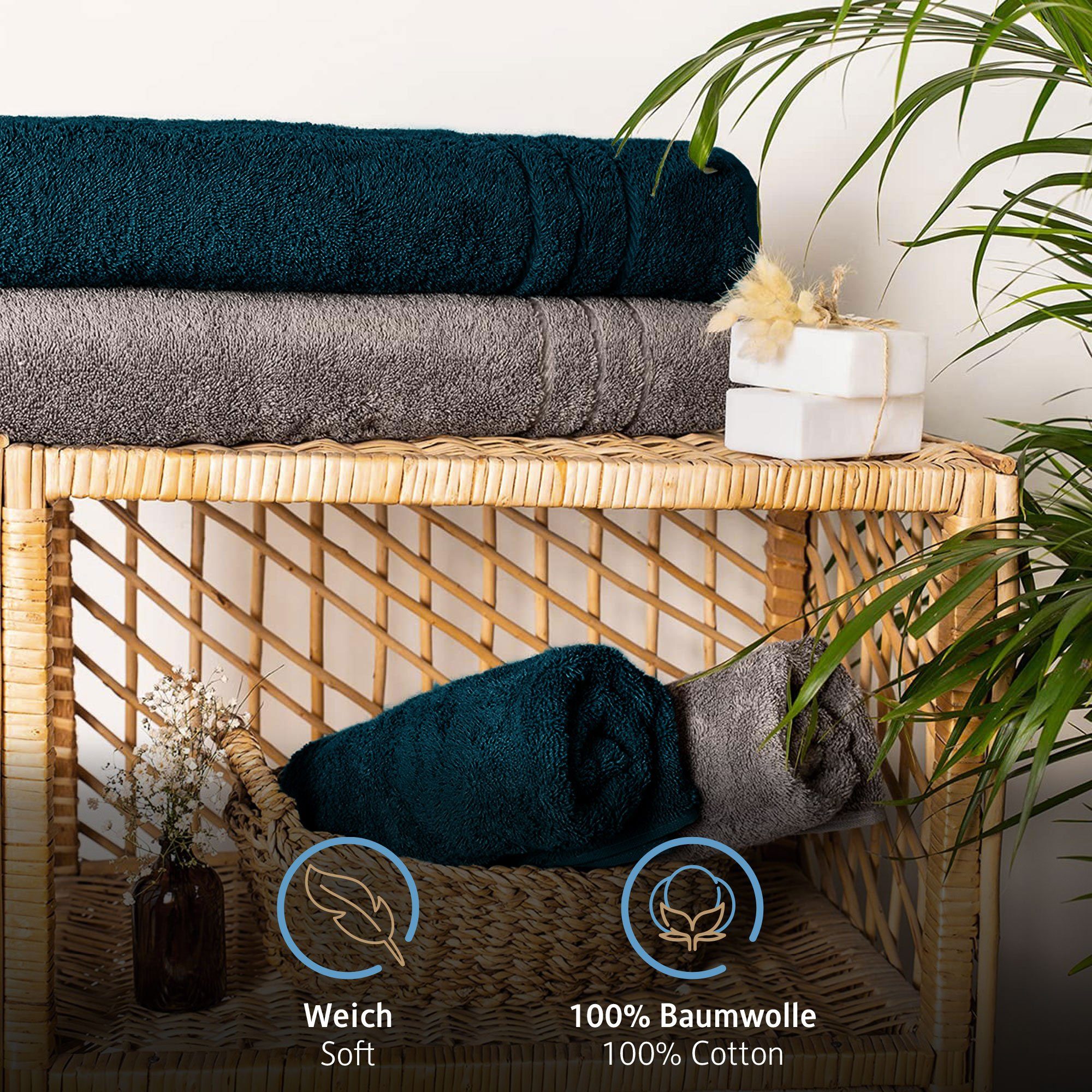 Komfortec Saunatuch 80x200 cm Saunatücher Set günstig online kaufen