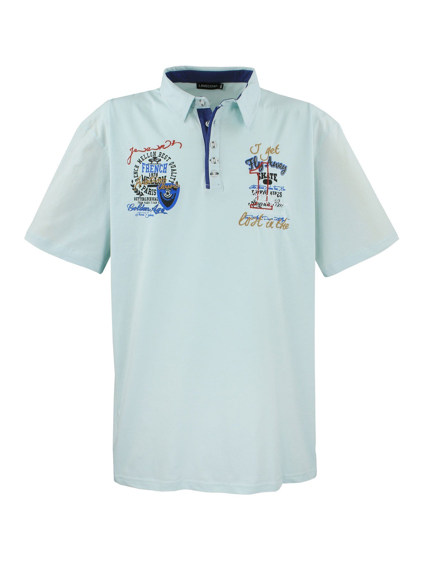 Lavecchia Poloshirt Übergrößen Herren Polo Shirt mint Shirt LV-3101 Herren Polo