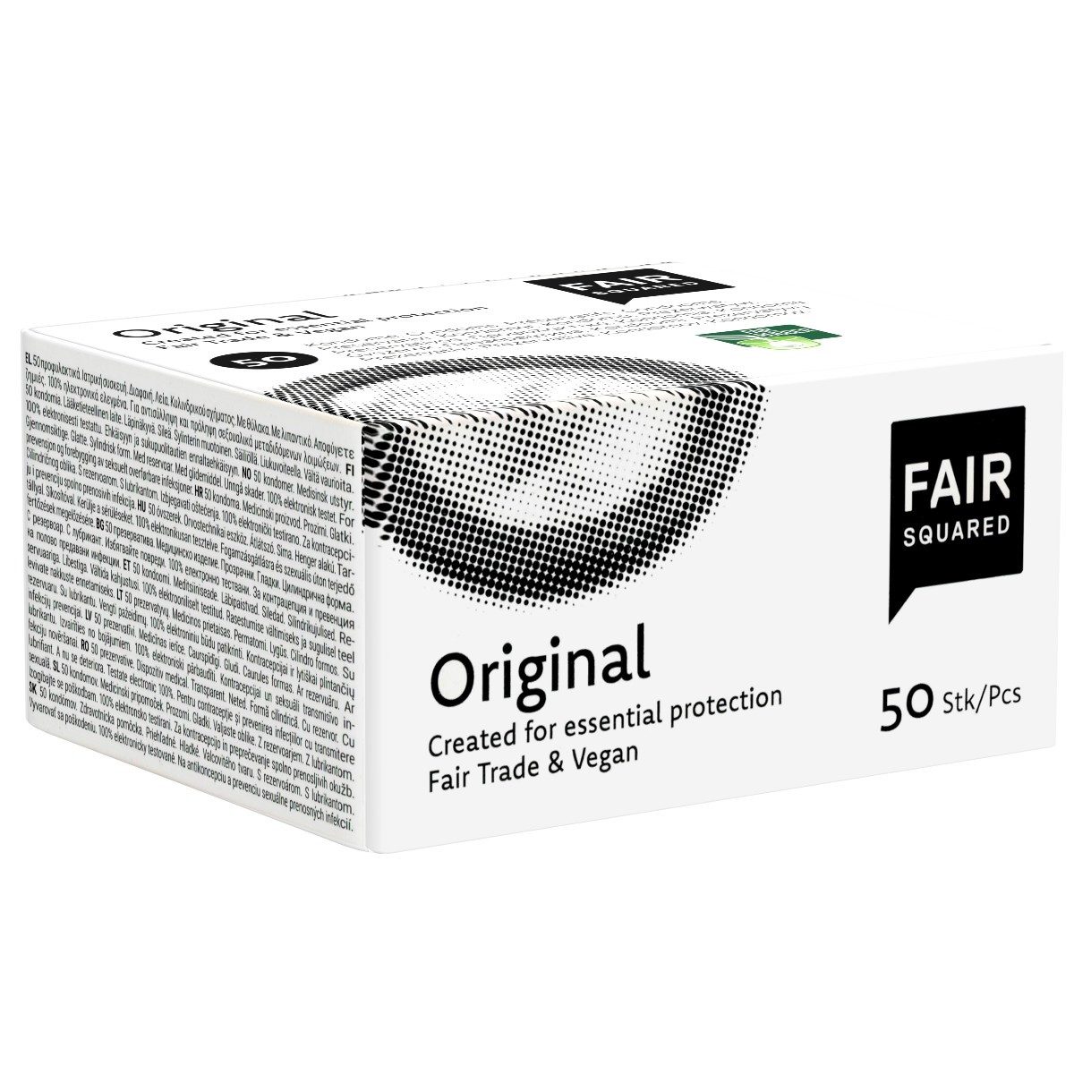 Fair Squared Kondome Original Packung mit, 50 St., fair gehandelte Kondome, vegan