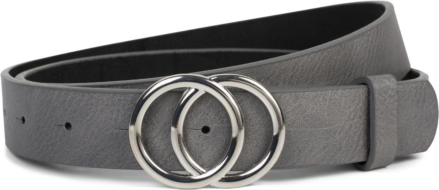 styleBREAKER Synthetikgürtel Gürtel mit Ringschnalle (1-St)