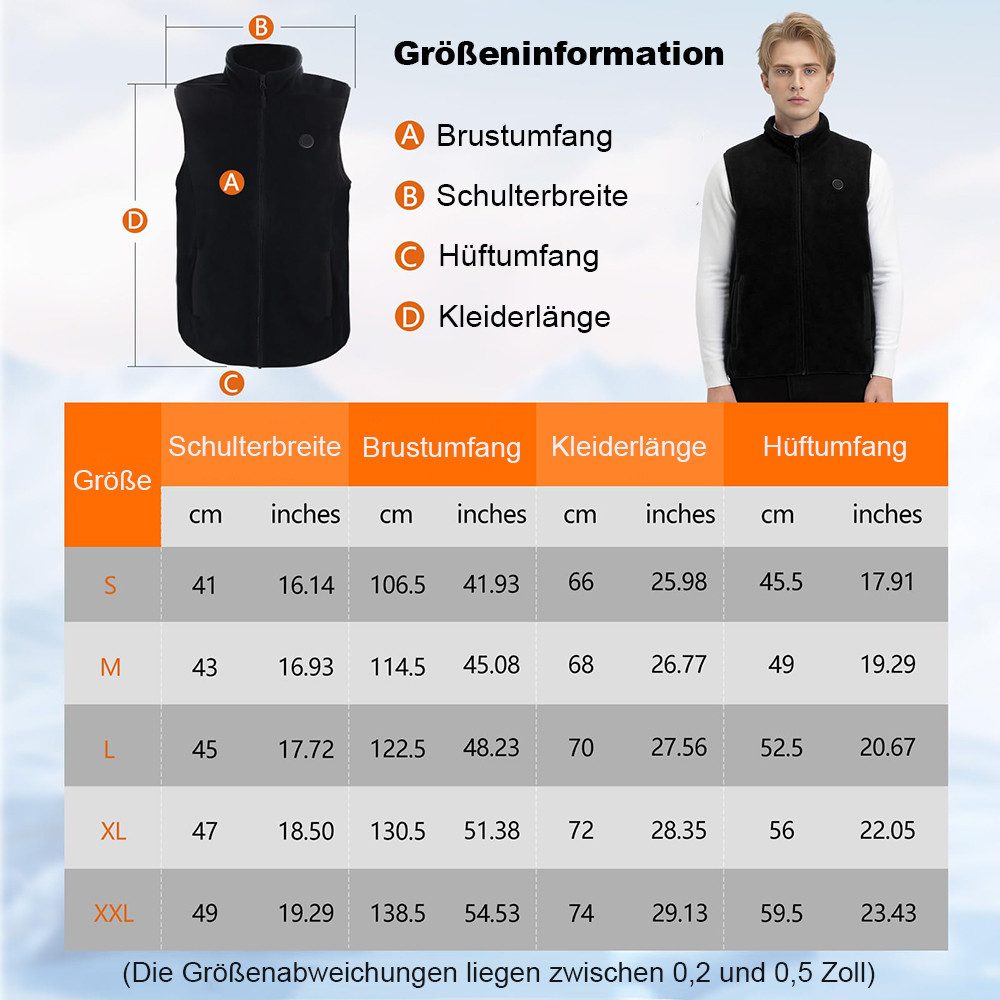 Mincoo Funktionsweste Heizweste für Herren, Winter Warm Outdoor Beheizte We günstig online kaufen