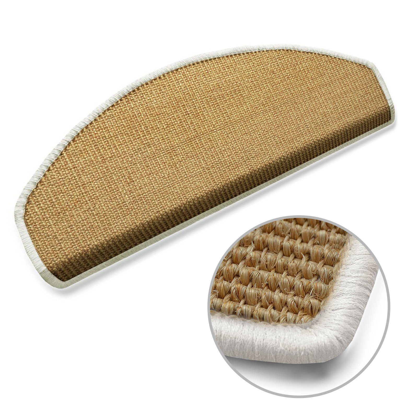 Floordirekt Stufenmatte Salvador Natur mit farbiger günstig online kaufen