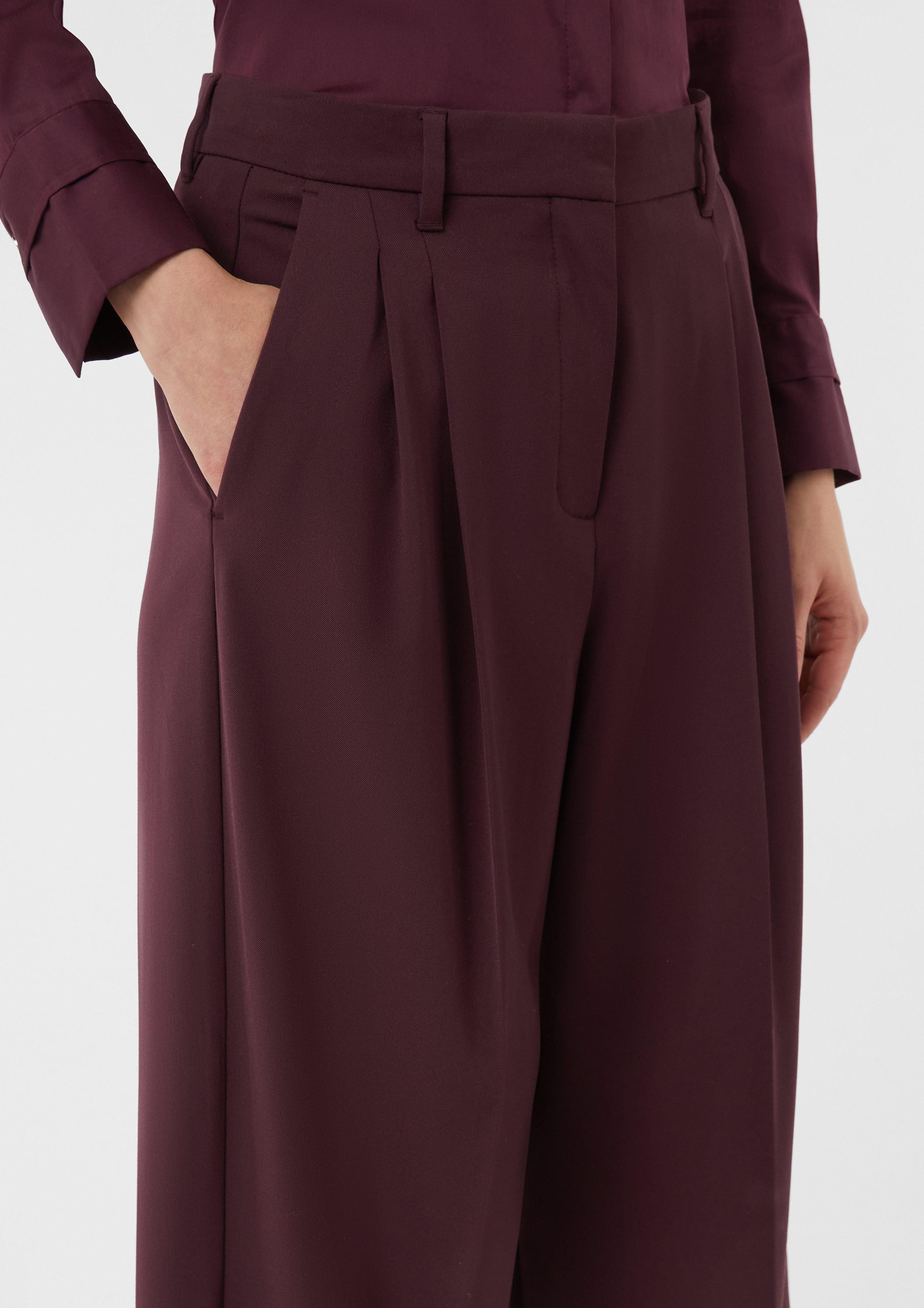 comma 7/8-Hose Cropped Bundfaltenhose mit Eingrifftaschen günstig online kaufen
