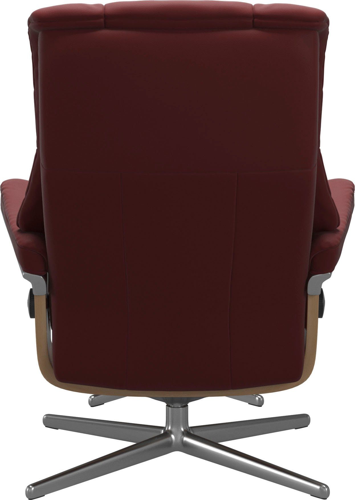 Stressless® Relaxsessel Mayfair (Set, Relaxsessel Größe Holzakzent mit Hocker), L, M S, mit Eiche Cross Hocker, Base, mit &