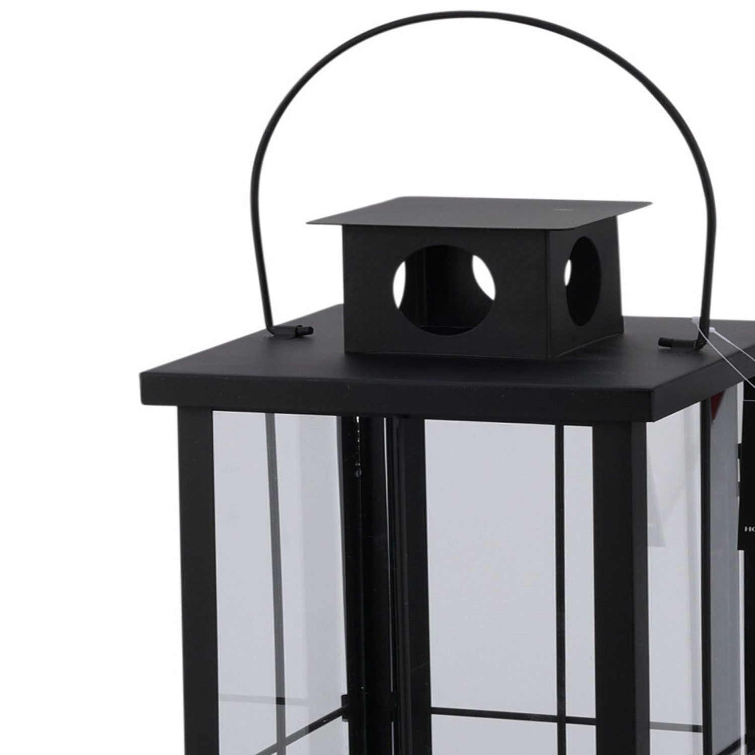 Mojawo Laterne 2tlg Metall XXL Laternen Set Schwarz Gartenlaterne Windlicht günstig online kaufen