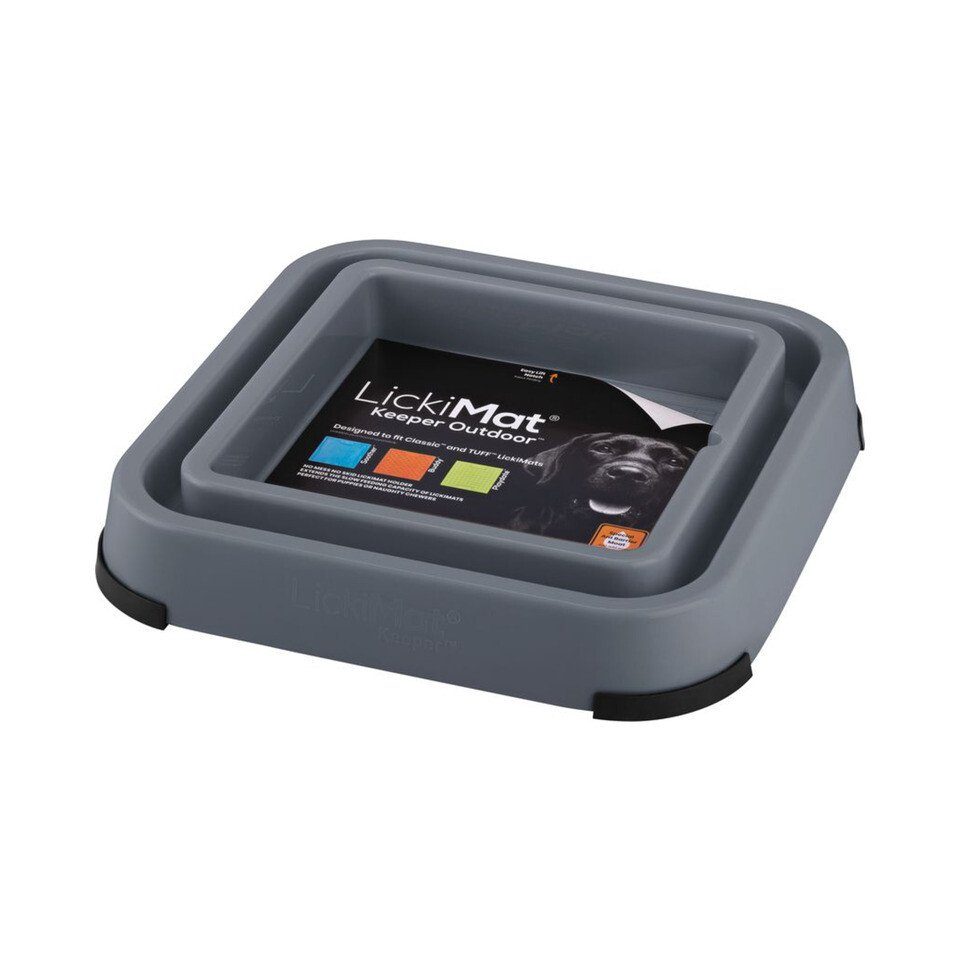 LickiMat Futternapf Outdoor Keeper grey