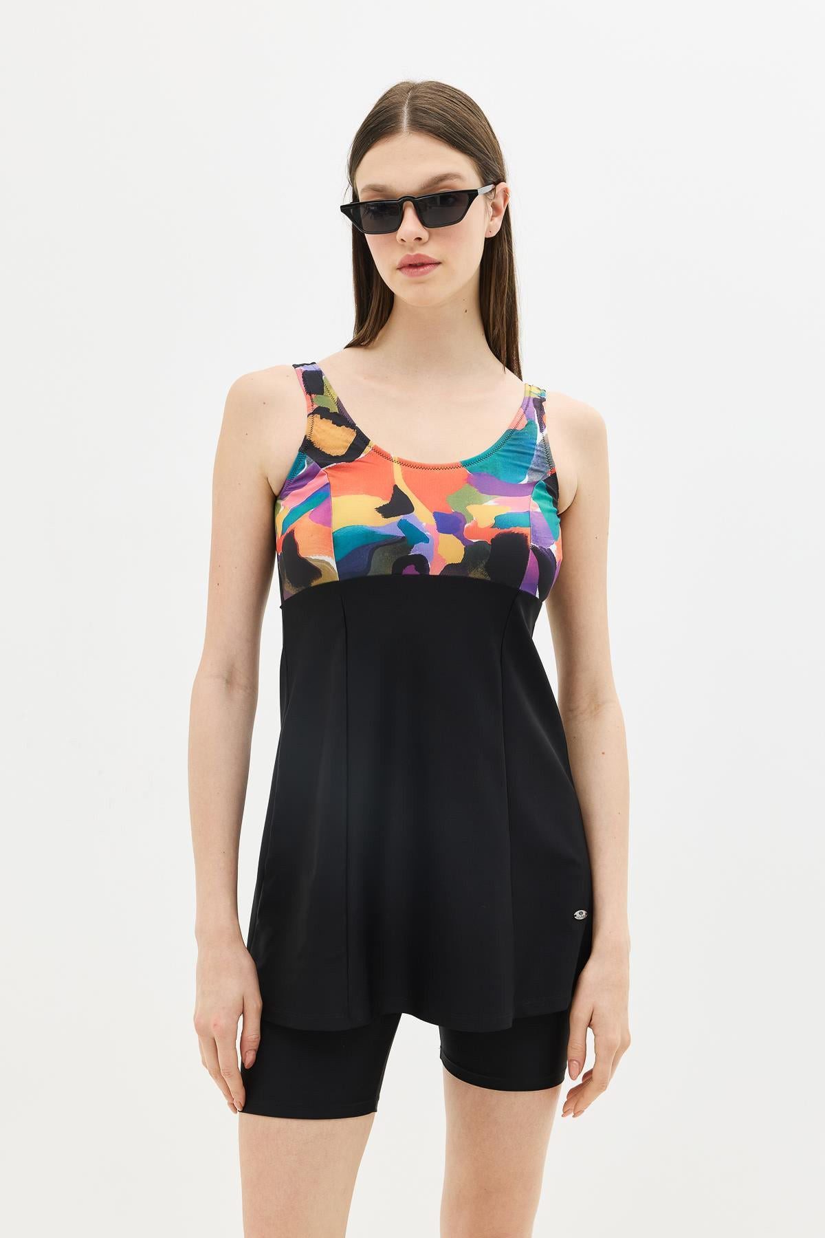 C&CITY Badeanzug Dehnbare Kleid Badeanzug