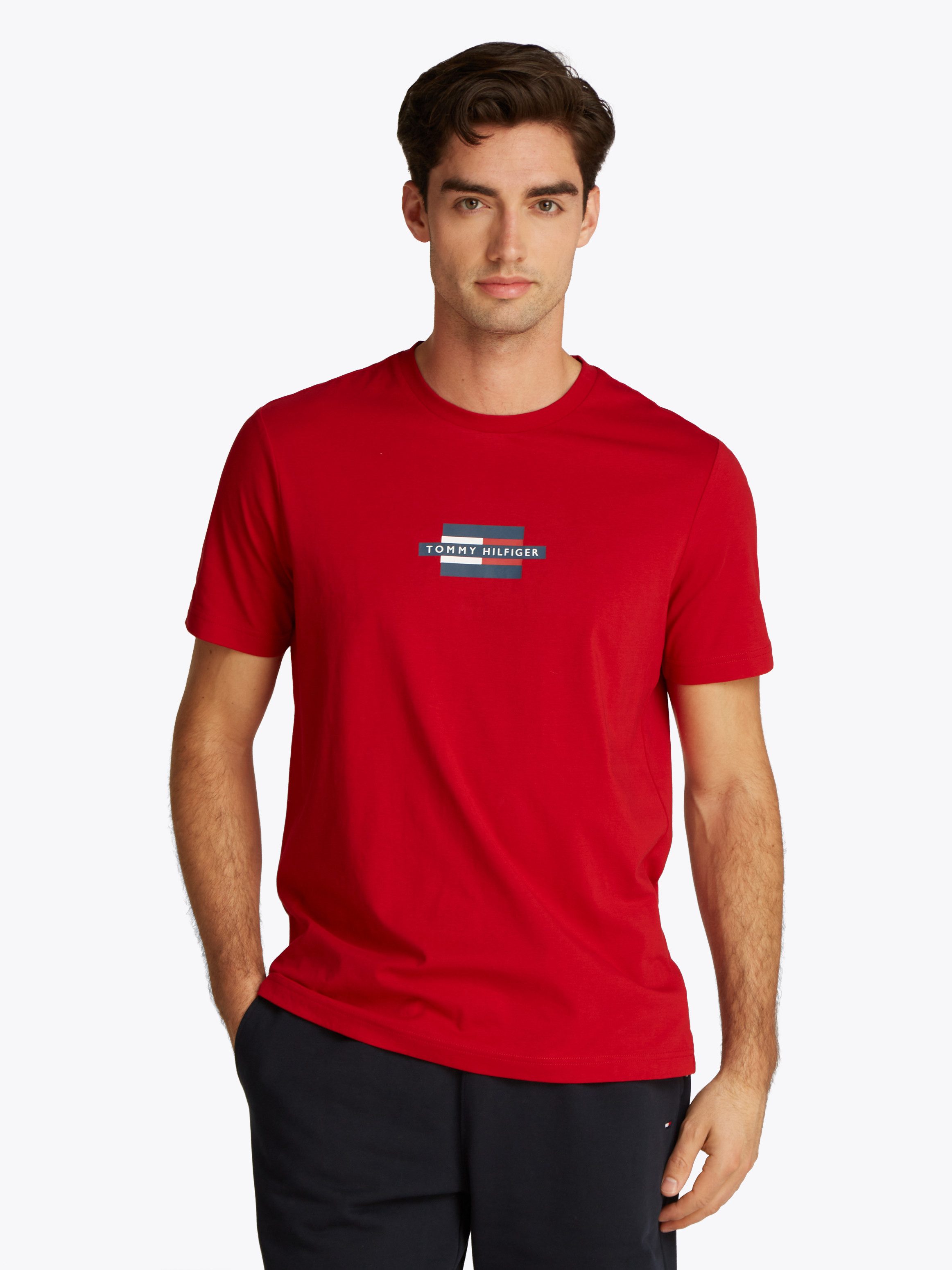 Tommy Hilfiger Kurzarmshirt FLAG BOX TEE günstig online kaufen