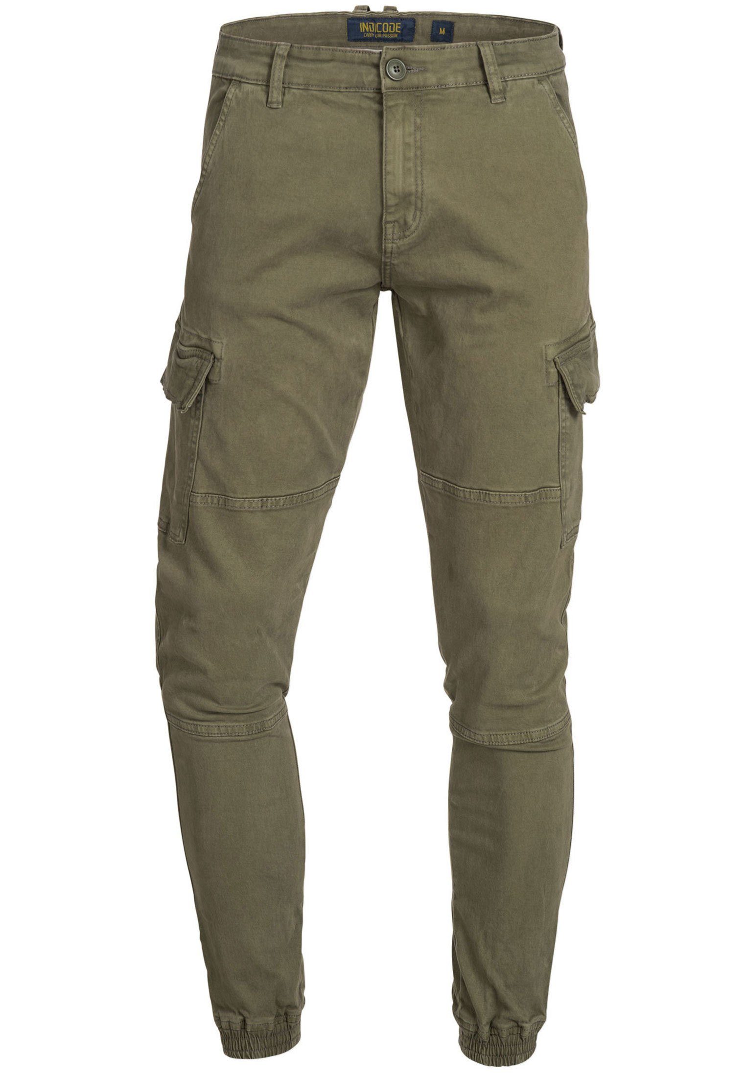 Indicode Cargohose August mit 6 Taschen günstig online kaufen