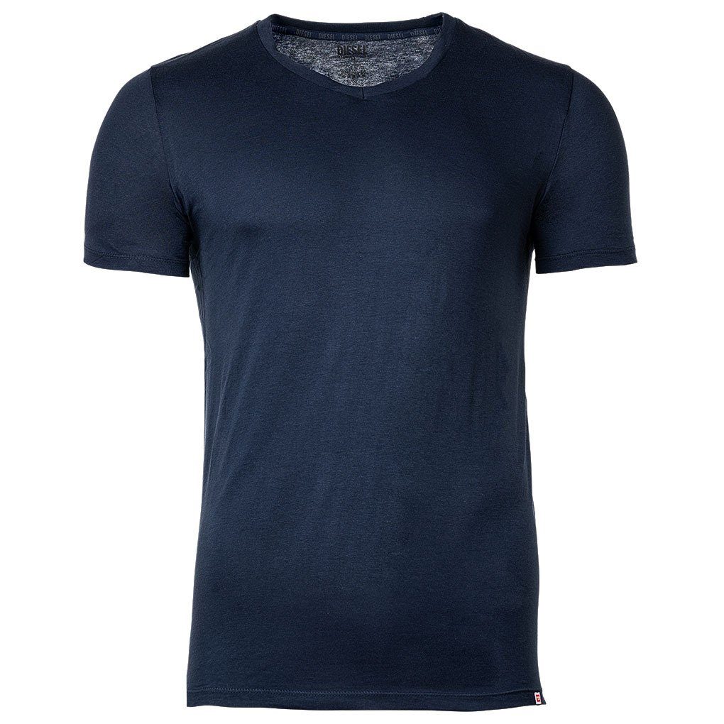 T-Shirt V-Ausschnitt Schwarz/Blau T-Shirt Diesel - Herren UMTEE-MICHAEL-TUBE,