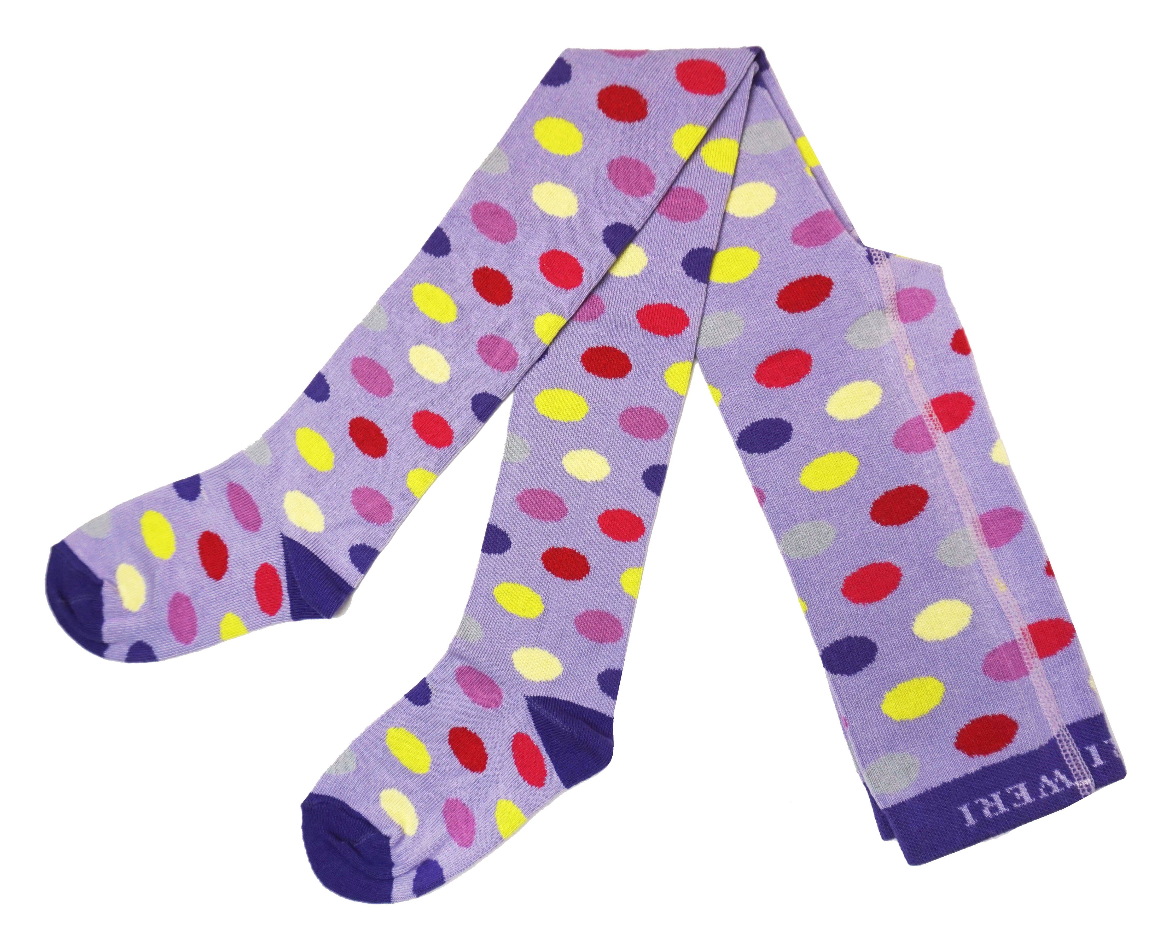 WERI SPEZIALS Strumpfhersteller GmbH Strickstrumpfhose Kinderstrumpfhosen für Mädchen >>Confetti<< mit Baumwolle