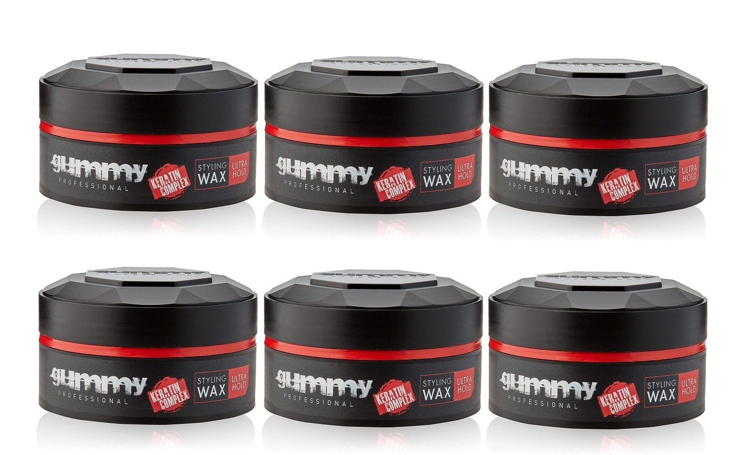 Hold Styling 6 Gummy Professional Gummy Fonex Ultra Wax Stück Haarwachs 150ml