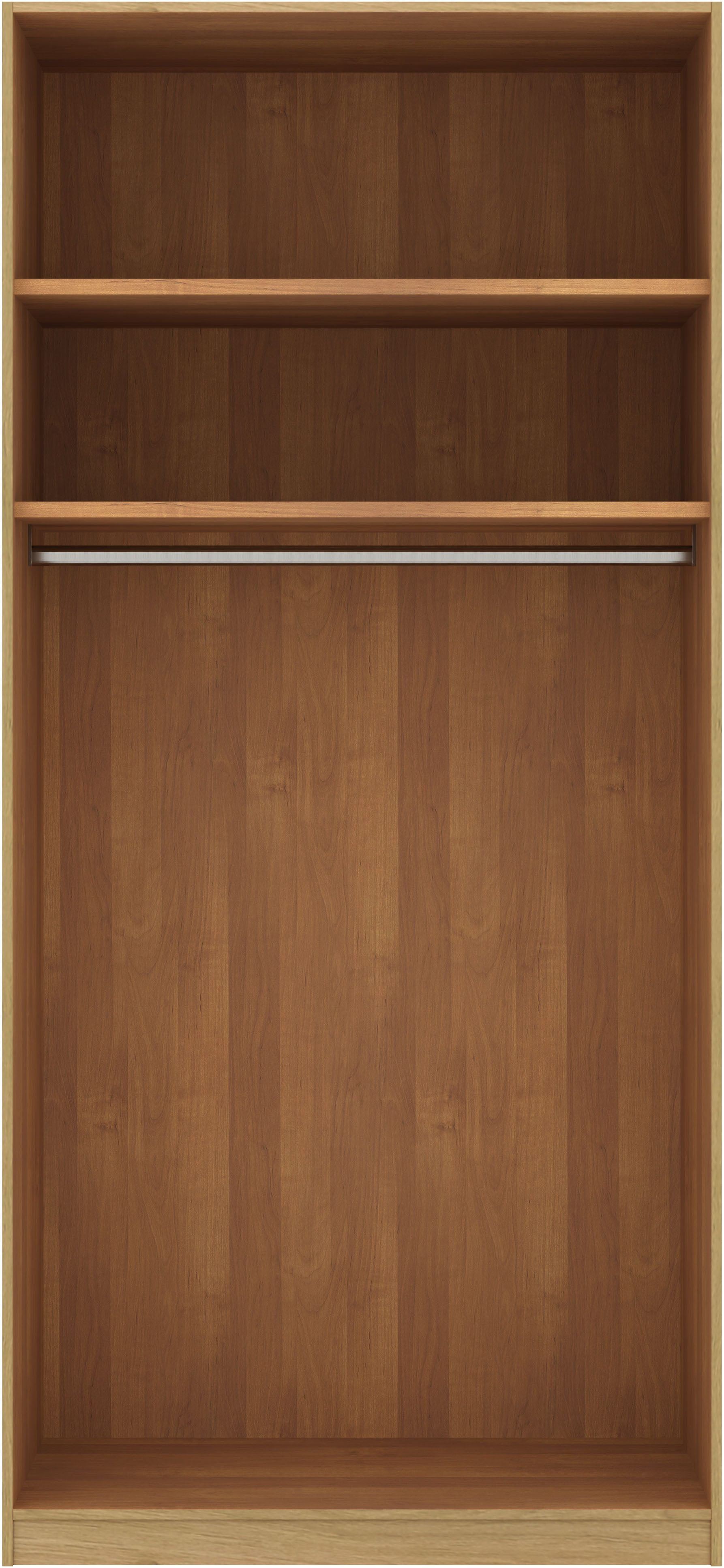 Musterring Kleiderschrank Savona, Kleiderschrank, Schrank, Garderobe, teilmassiv Eiche (mit Türdämpfern, in 5 Breiten & 2 Höhen, extra Böden, MADE IN GERMANY) Türen in Bianco-Eiche massiv, mit Querriegel, verschiedene Größen
