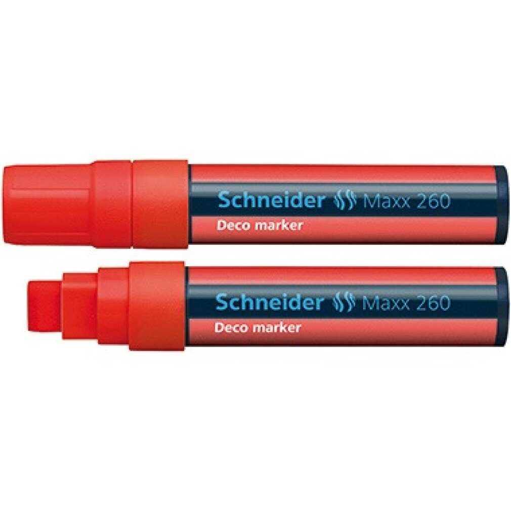 Schneider Permanentmarker Marker Deco-Marker 260 Rot Flüssig-Kreide
