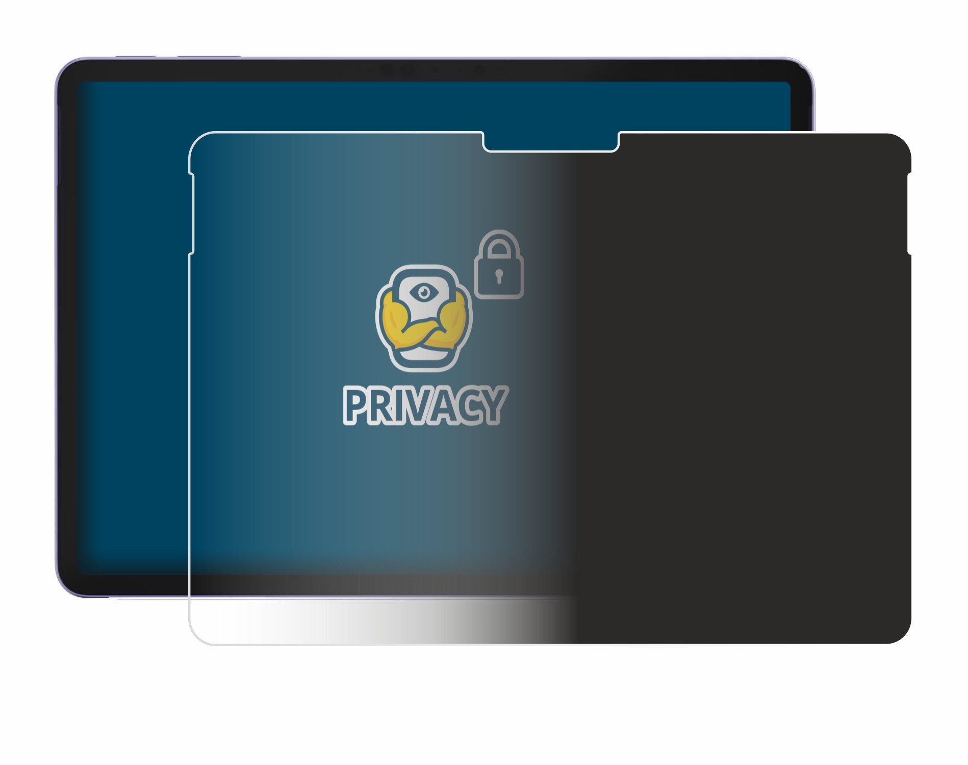 BROTECT Displayschutzfolie Sichtschutzfolie für Microsoft Surface Pro 12 2025, Anti-Spy Privacy Sichtschutz Blickschutzfolie Blaulicht-Schutz – Bild 2 von 5