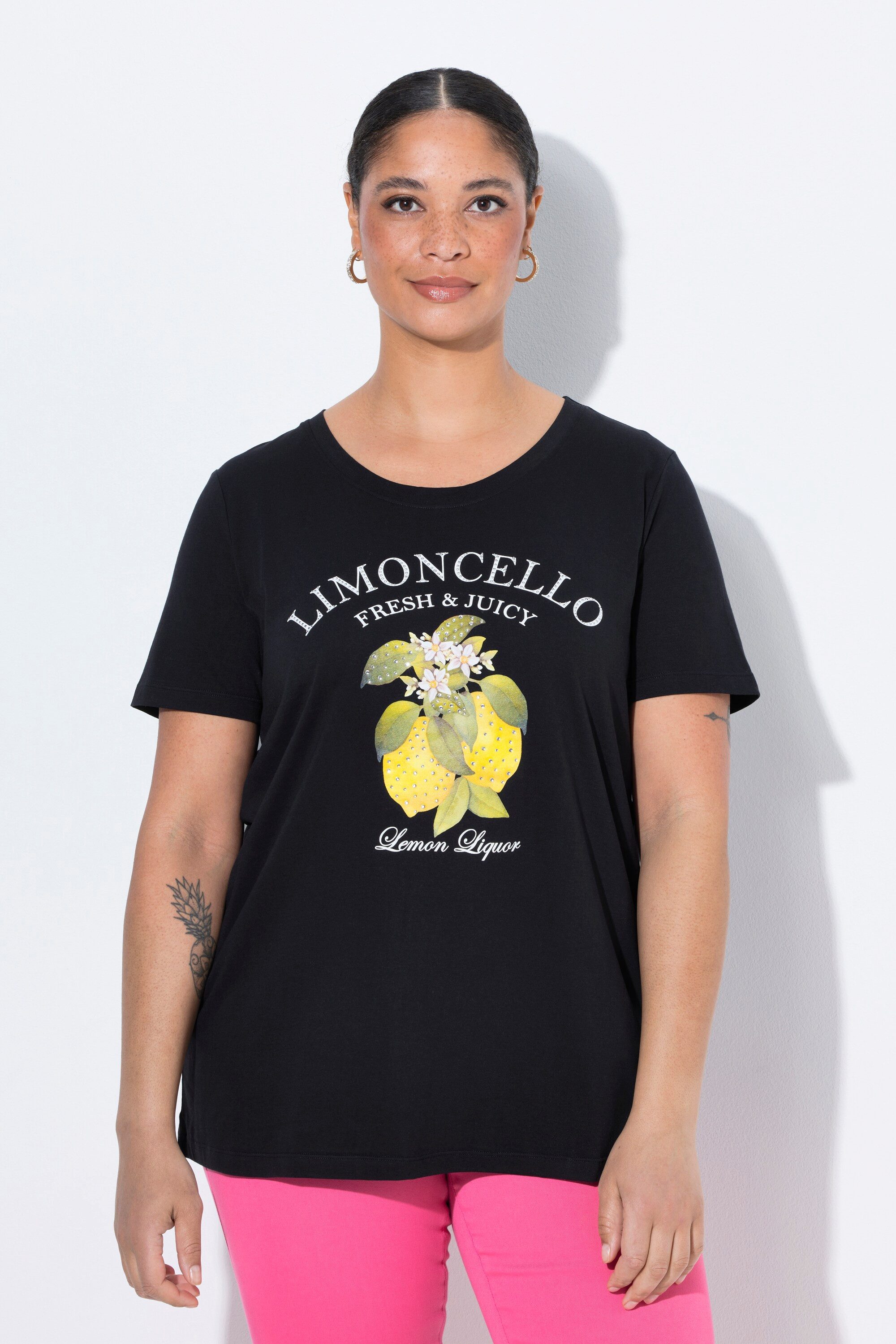 MIAMODA T-Shirt T-Shirt Zitronen-Motiv Halbarm günstig online kaufen