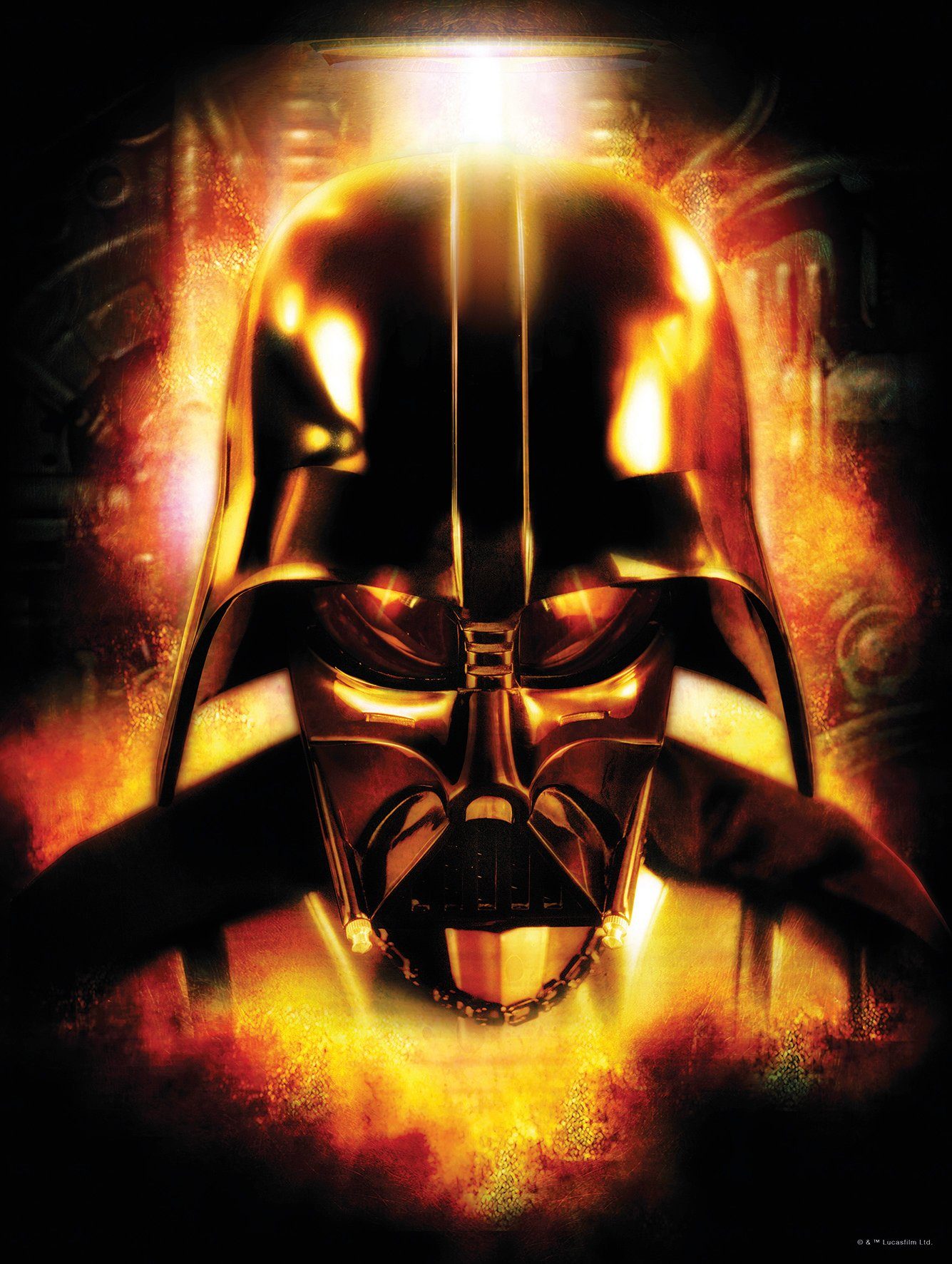 Komar Bild Star Wars Classic Vader Head, Star Wars (1 St), Wandbild zur Dekoration im Kinderzimmer - ohne Rahmen