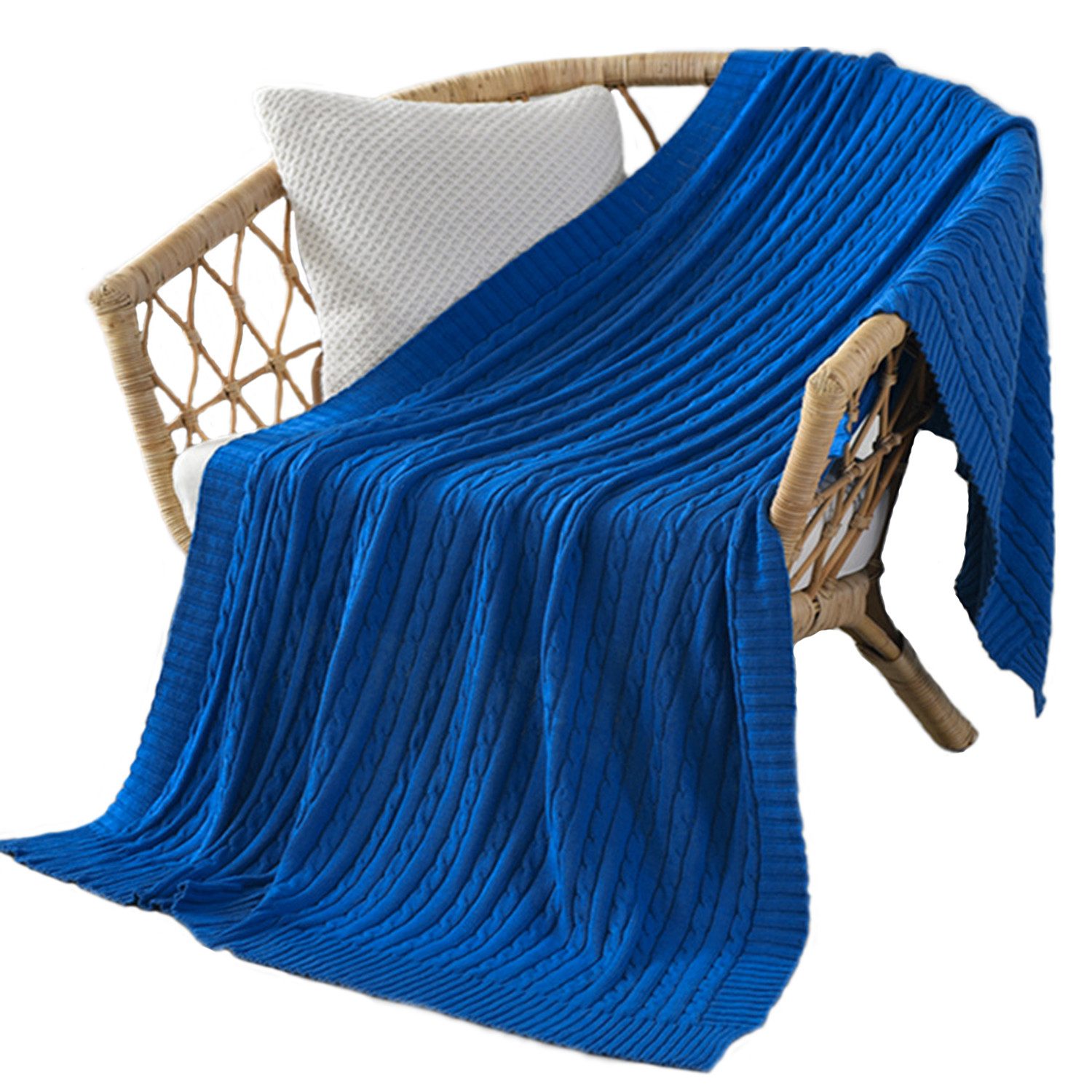 Einschlagdecke Weiche gestrickte Wolldecke, Sofadecke, Schlafdecke, günstig online kaufen