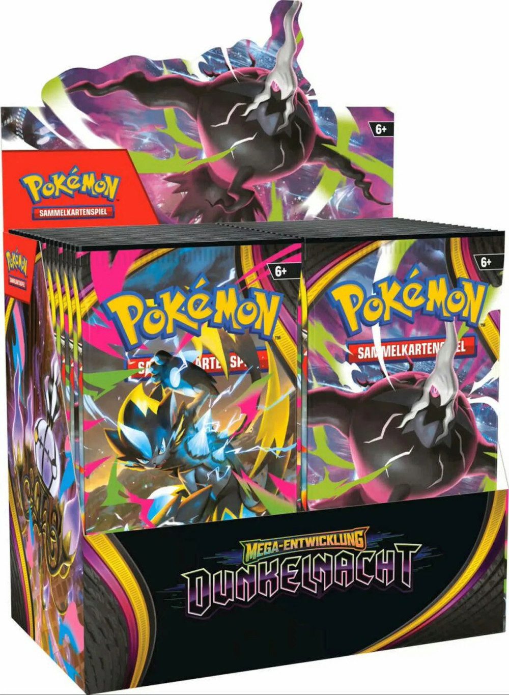 The Pokémon Company International Sammelkarte Pokémon ME03 Dunkelnacht Booster Display, 36 Boosterpacks