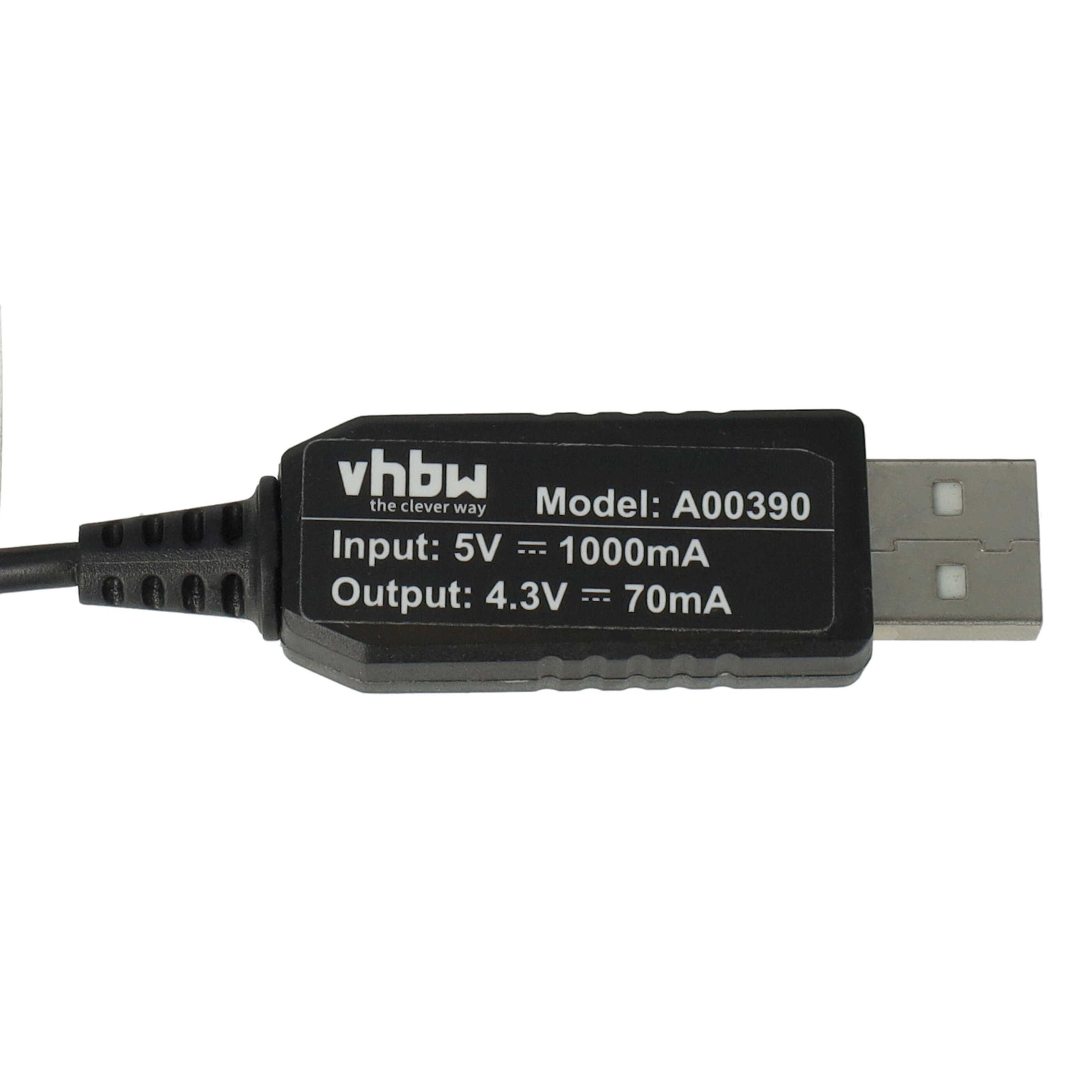 vhbw passend für Philips QP2520/30, QP2520/20, MG5750, BT3205/15, BT3203/15 USB-Kabel, Kompatibles Kabel zum zuverlässigen Laden Ihres Rasierers – Bild 5 von 5