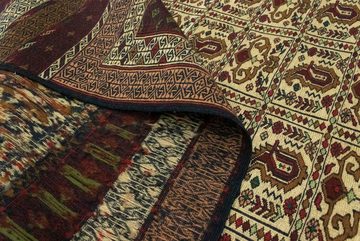 Wollteppich Kelim Afghan Teppich handgewebt braun, morgenland, rechteckig, Höhe: 4 mm, Kurzflor