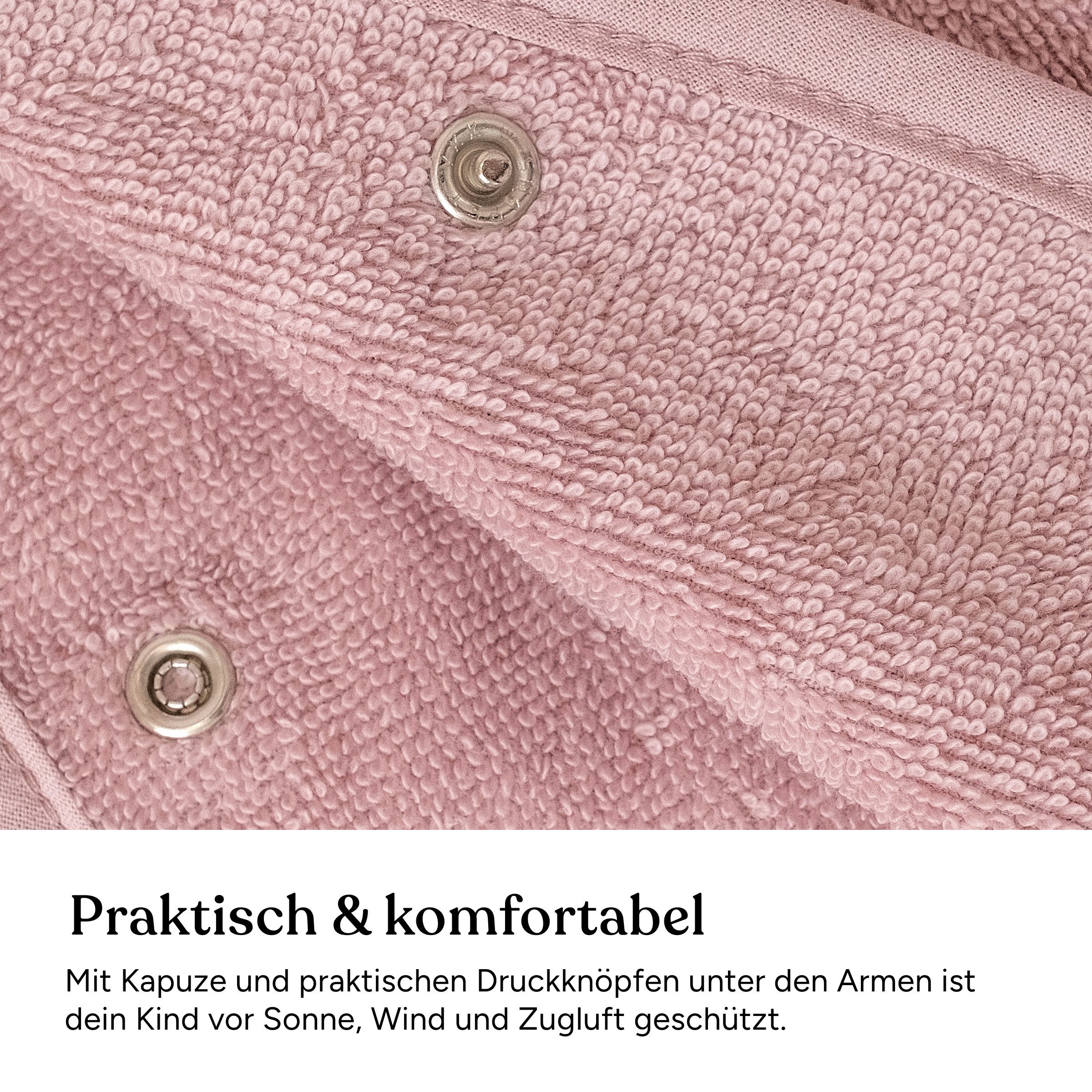 Ehrenkind Badeponcho Bio-Baumwoll Kinder 1-5 Jahre, Badeponcho Kinder, Kapuze, Standard 100 by OEKO-TEX, Bio-Baumwolle, Badeponcho Baby – Bild 5 von 5