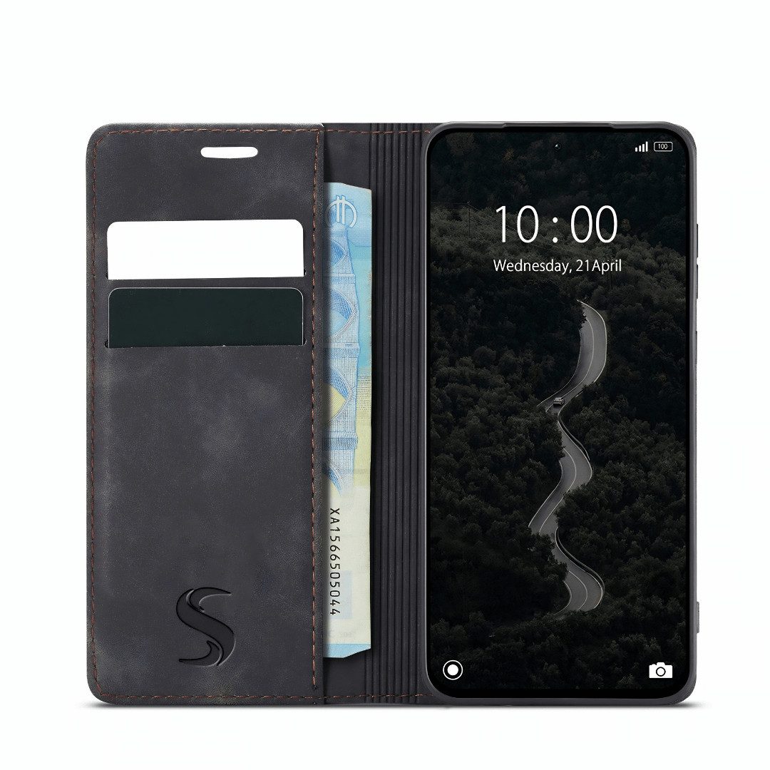 SmartUP Smartphone-Hülle für Xiaomi Redmi Note 17 5G Klapphülle Fliphülle Tasche Case Cover 6,99, integrierte Standfunktion, Kartenfächer – Bild 2 von 5
