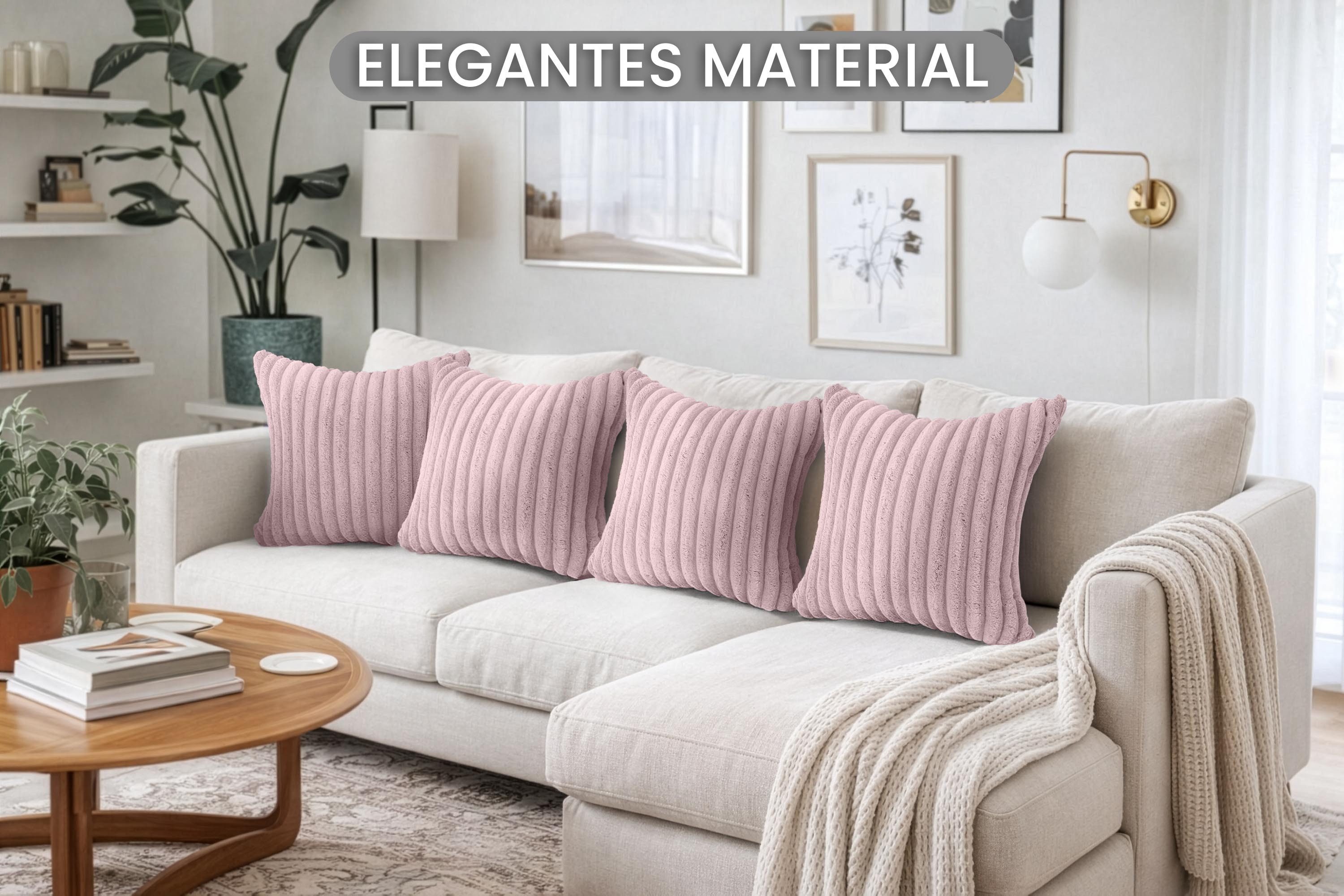 Amilian Kissenbezüge 2er Set - Dekokissenbezug - Kissenhüllen - Zierkissenbezüge, (2 Stück), (40x40 cm) Kissenbezug für Sofa; Dekokissen; Kissen; Zierkissen