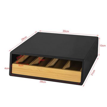 SoBuy Kapselspender FRG280, Kaffeekapsel Box Schubladenbox zur Aufbewahrung von Kaffeekapseln