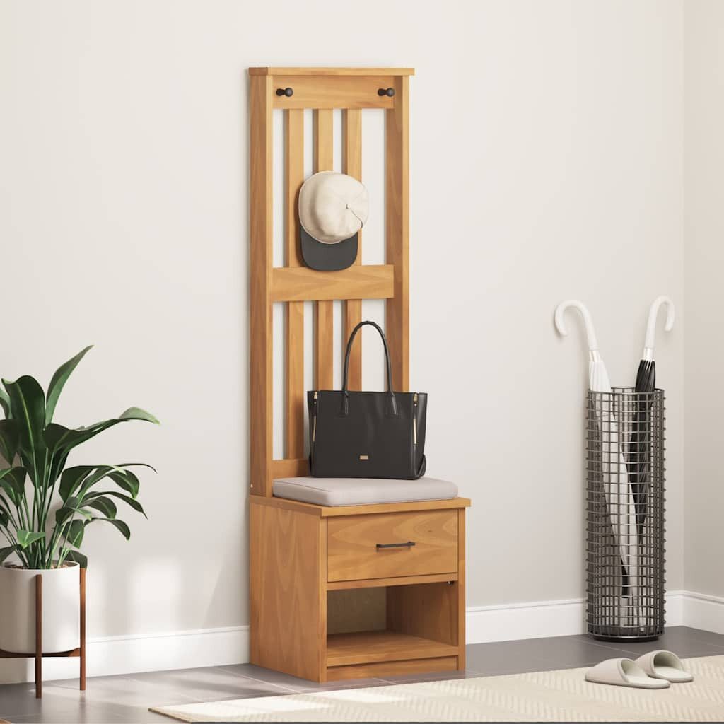 vidaXL Sitzbank Garderobenständer SANDNES 45x40x159,5 cm Massivholz Kiefer