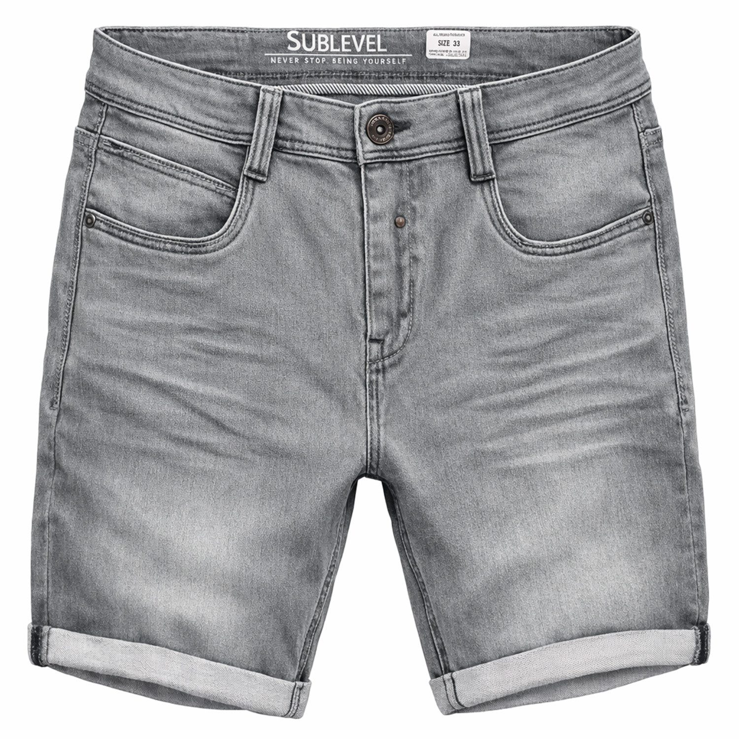Shorts Herren Sweat Denim Bermuda Shorts Sommer Freizeit Hose