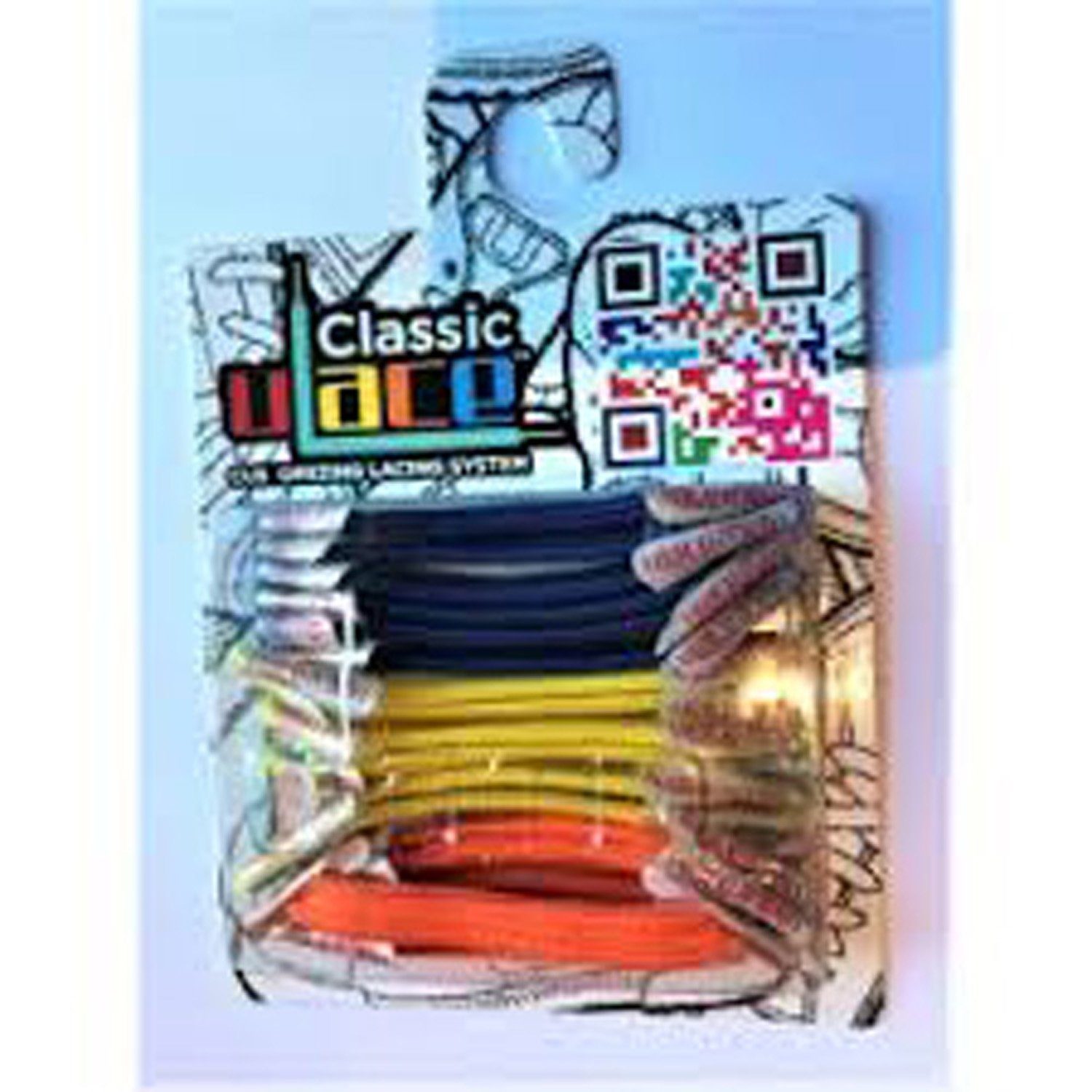 U-Laces Schnürsenkel Classic 18 Stück - elastische Schnürsenkel mit Wiederhaken All Brights