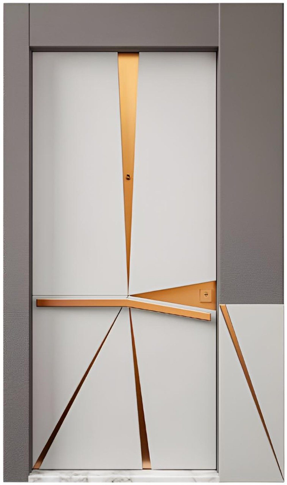 JVmoebel Haustür Graue Designer-Tür aus Aluminium und Kunststoff mit RC2-Sicherheit (1-St), Made in Europa